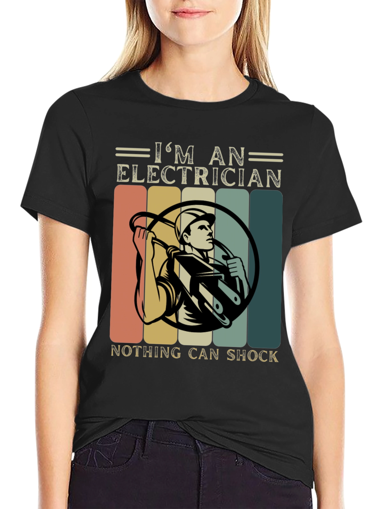 Electrician T-Shirt: Im an Electrician Nothing Can Shock!