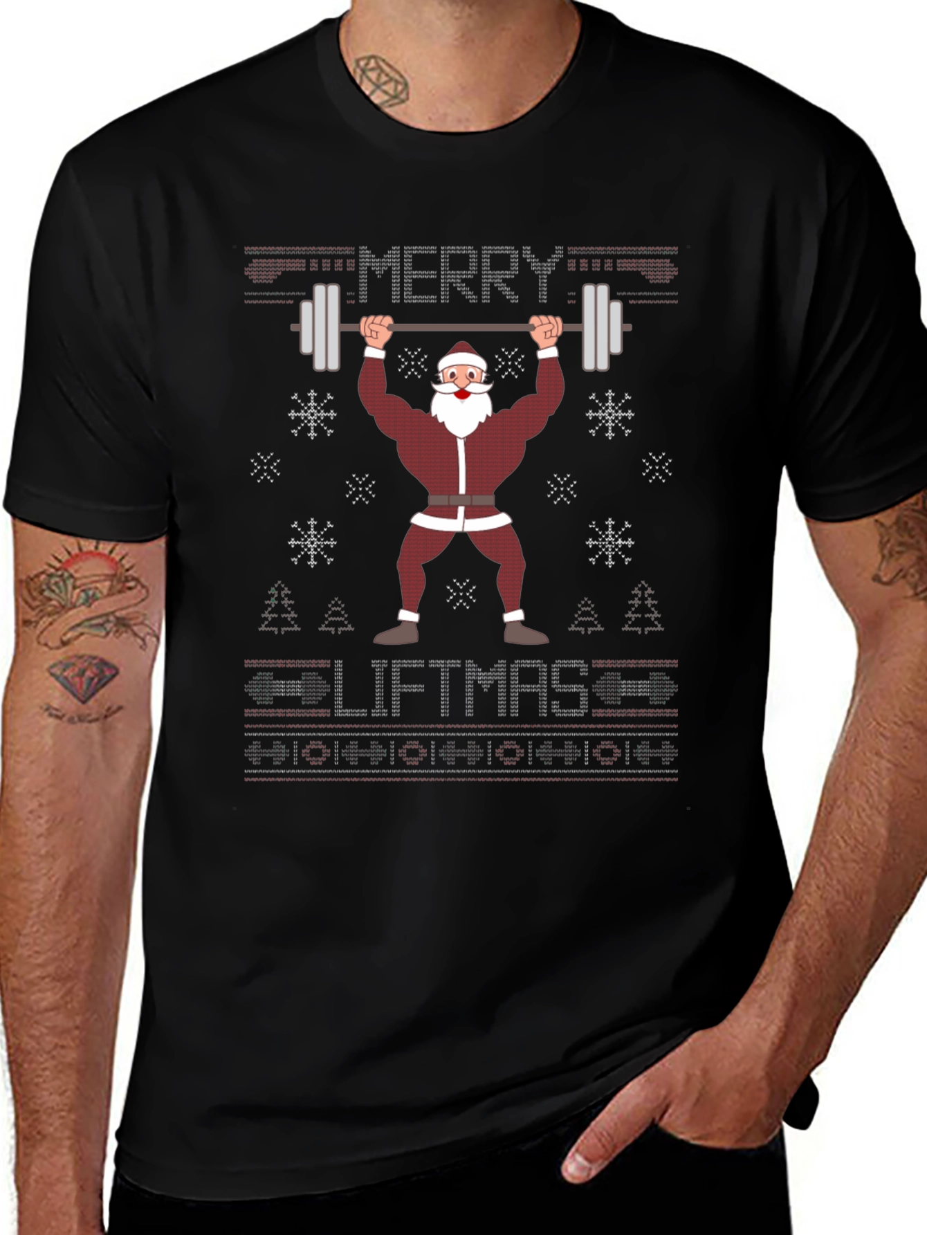 Merry Liftmas Santa Workout T-Shirt