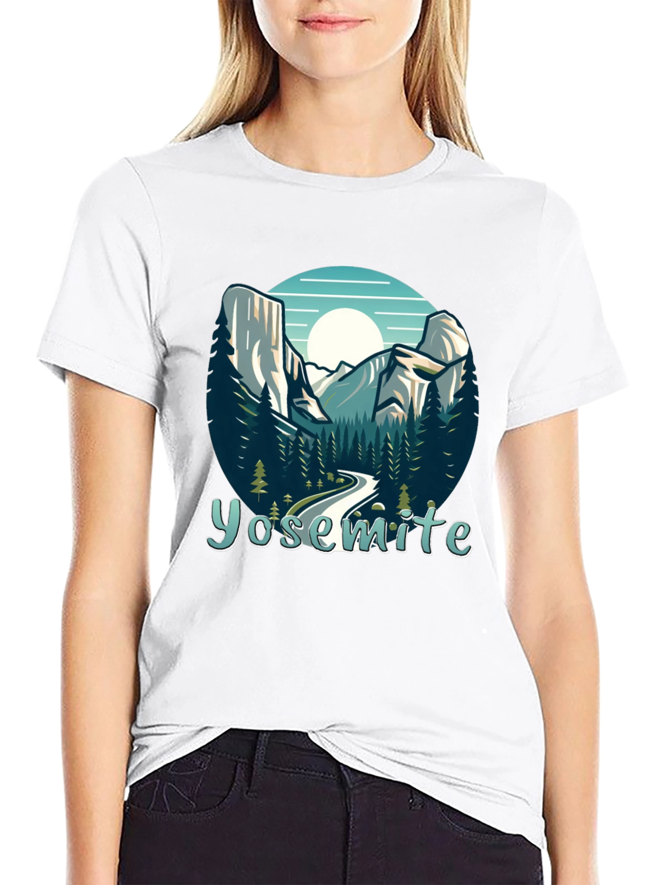 Yosemite National Park Graphic Tee - Black