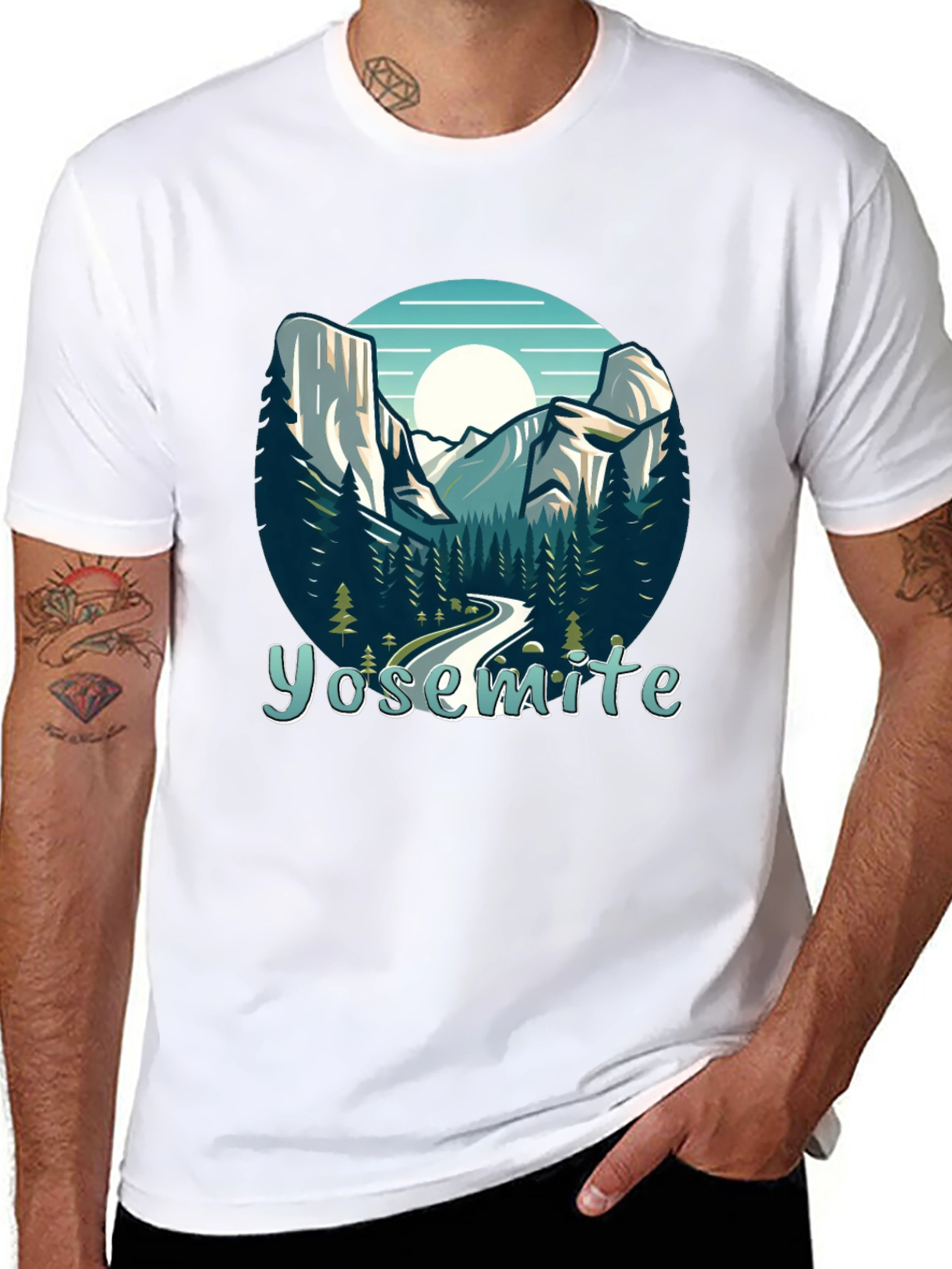 Yosemite National Park Graphic Tee - Black