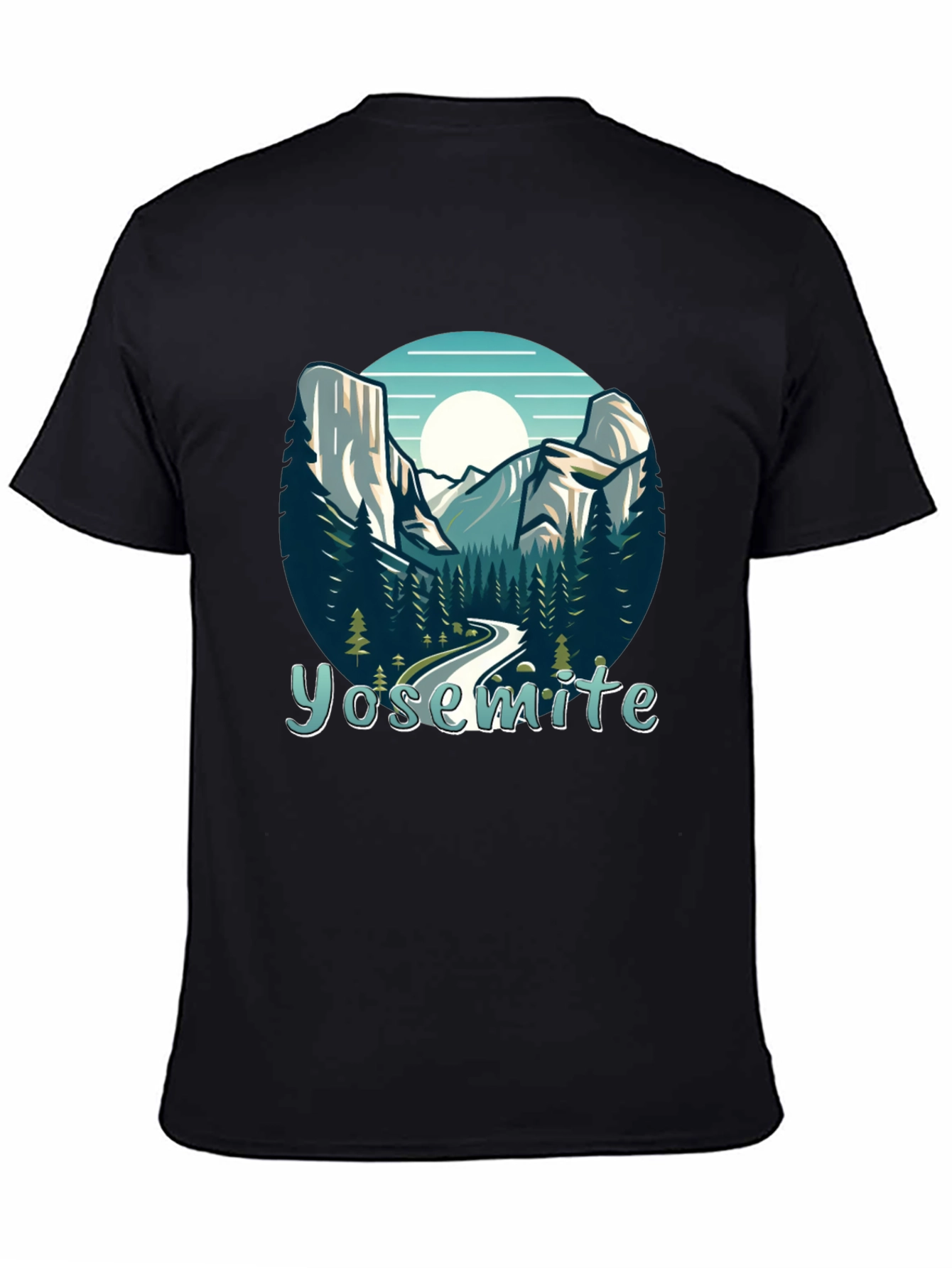 Yosemite National Park Graphic Tee - Black