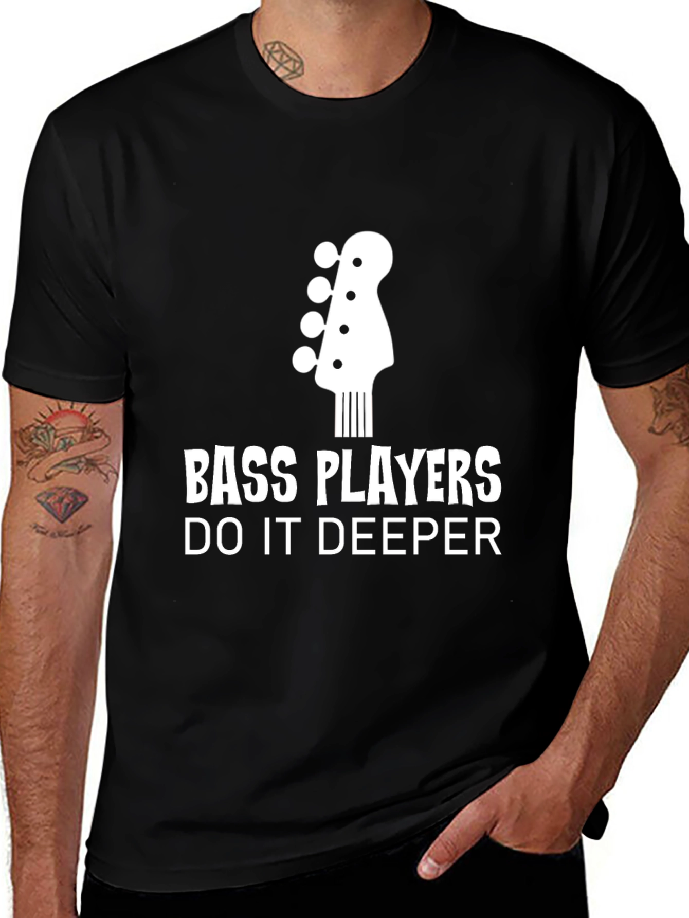 Bass Players Do It Deeper Graphic Tee