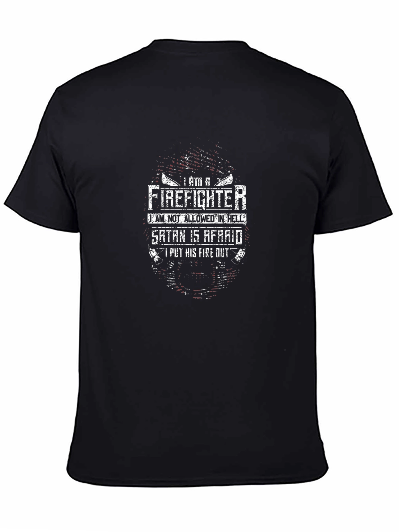 Firefighter Satan Afraid T-Shirt