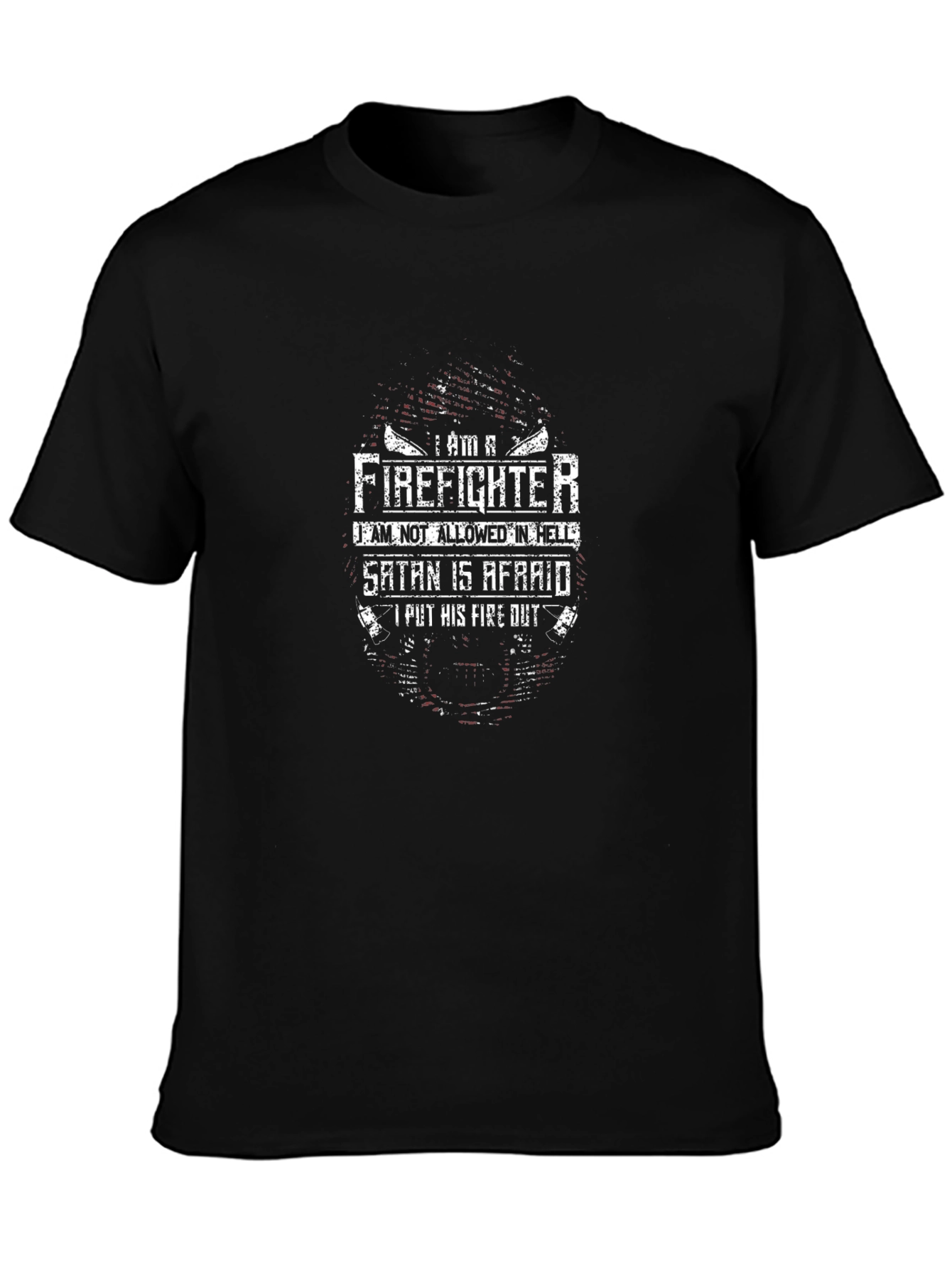 Firefighter Satan Afraid T-Shirt