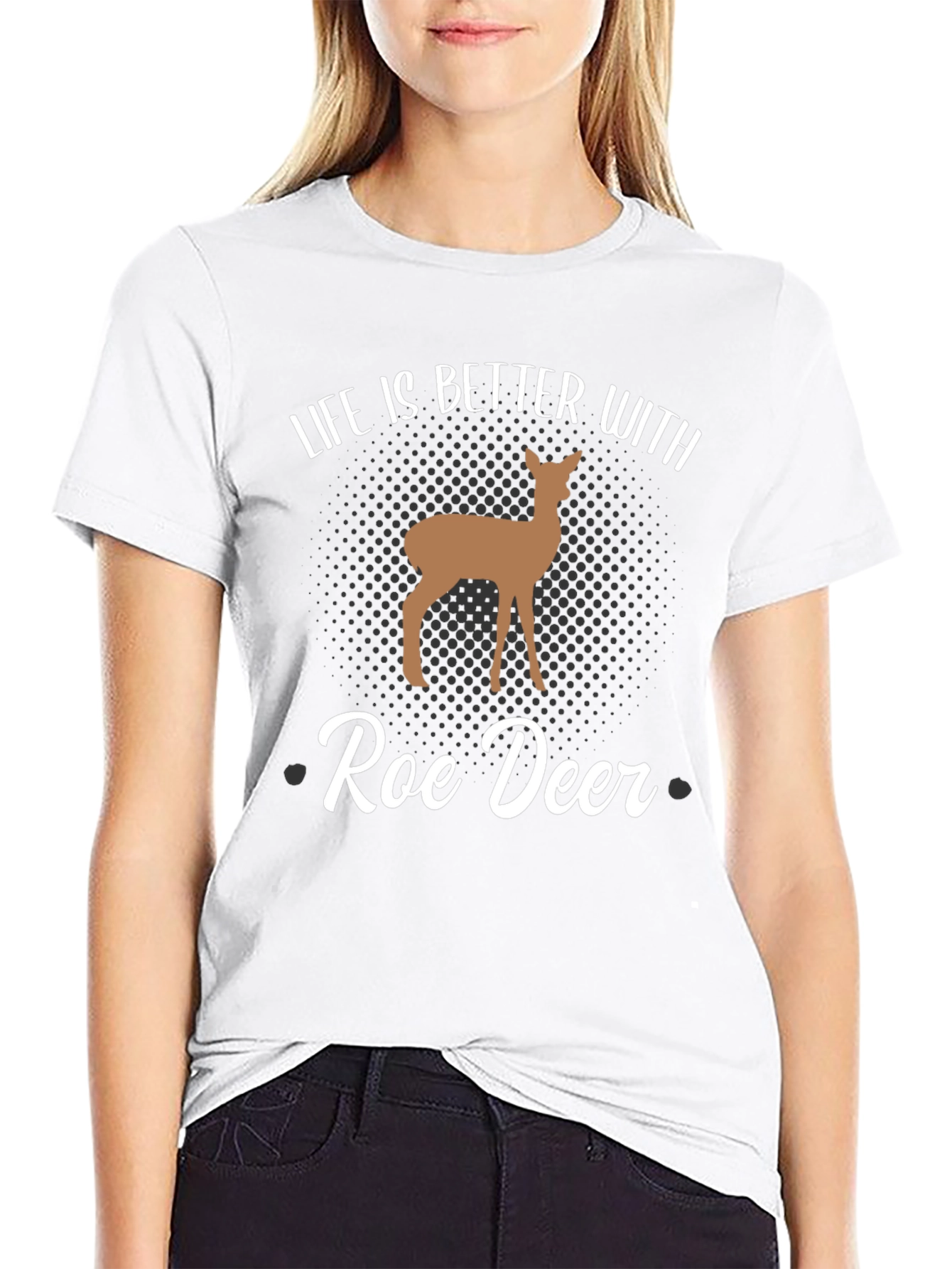 Roe Deer Graphic Tee - Life is Better With