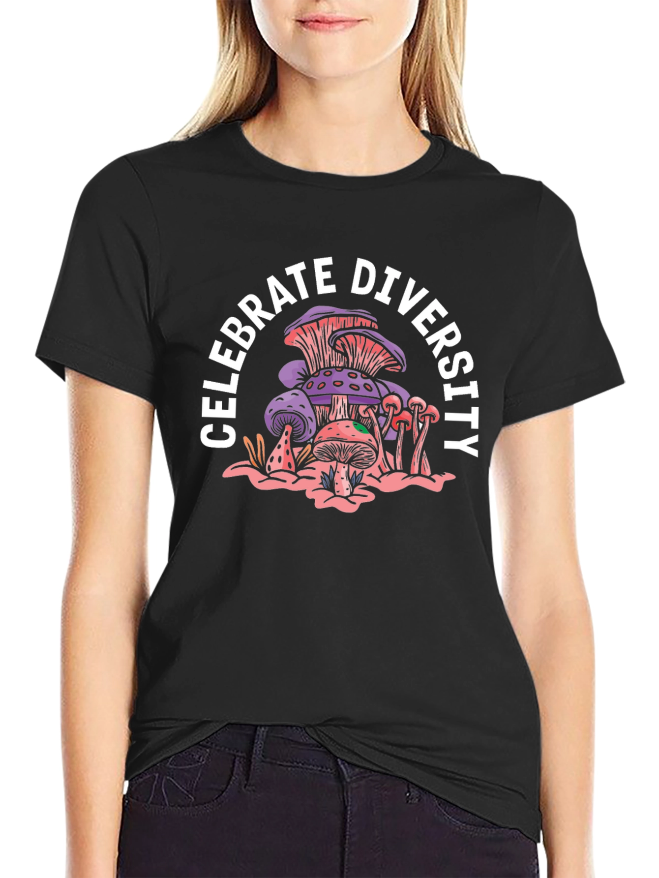 Celebrate Diversity Mushroom Graphic Tee