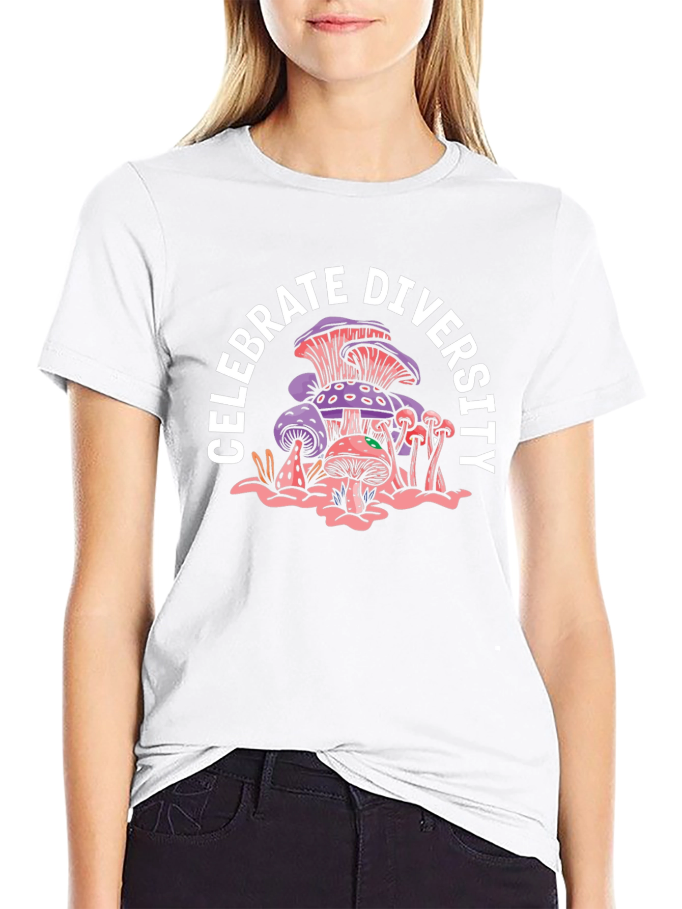 Celebrate Diversity Mushroom Graphic Tee