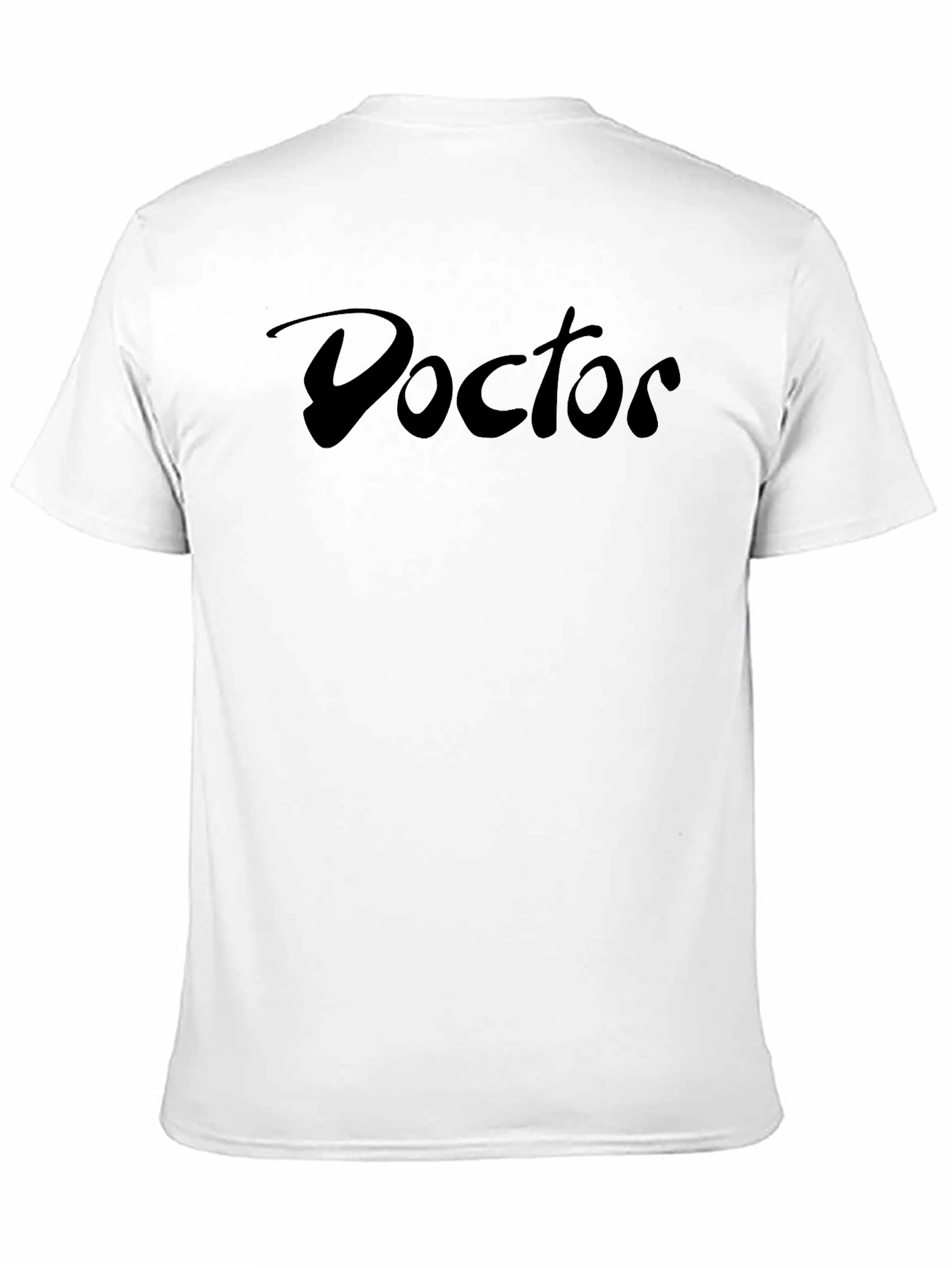 Doctor Script Black Tee - Soft Cotton Blend