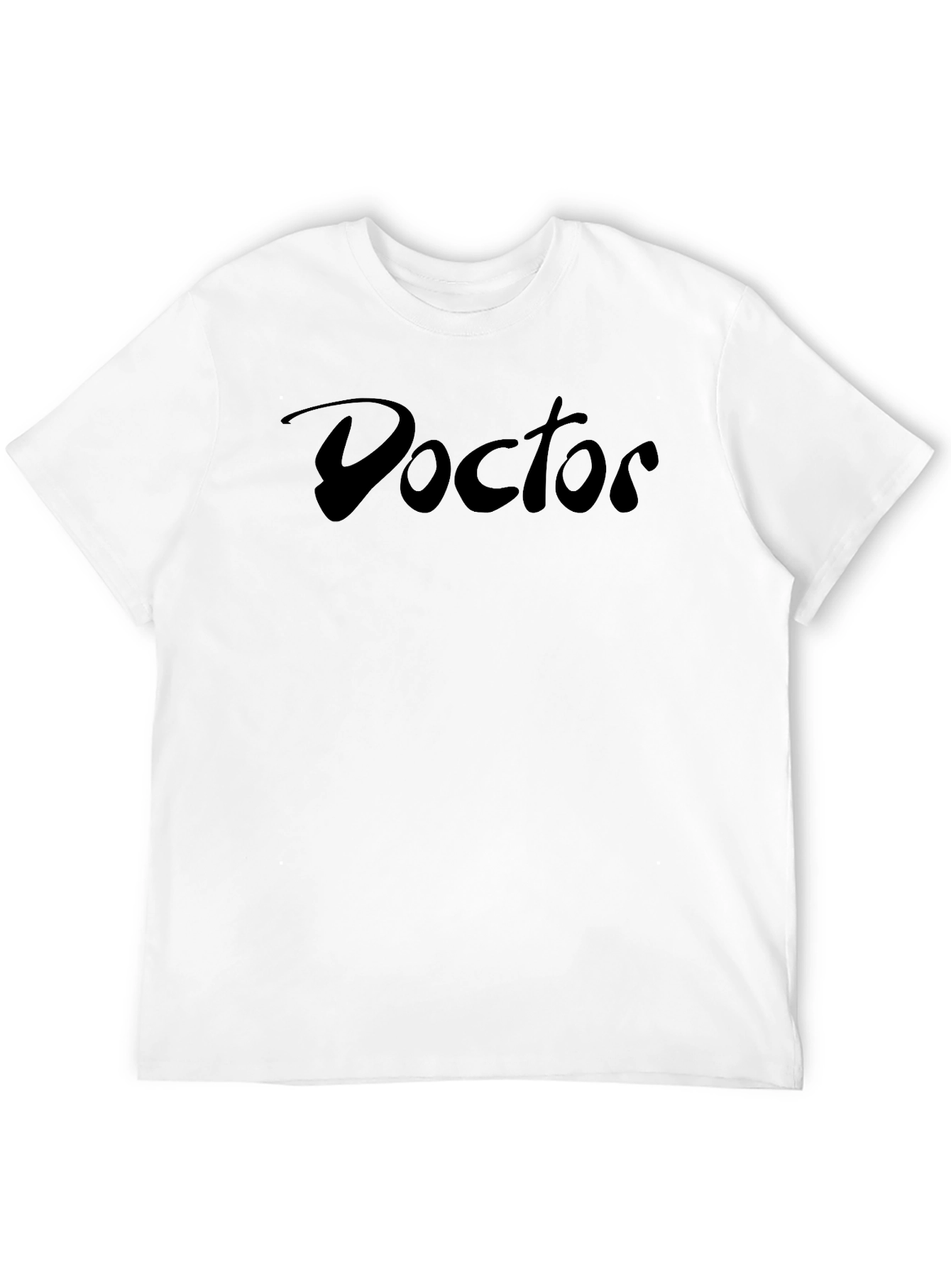 Doctor Script Black Tee - Soft Cotton Blend