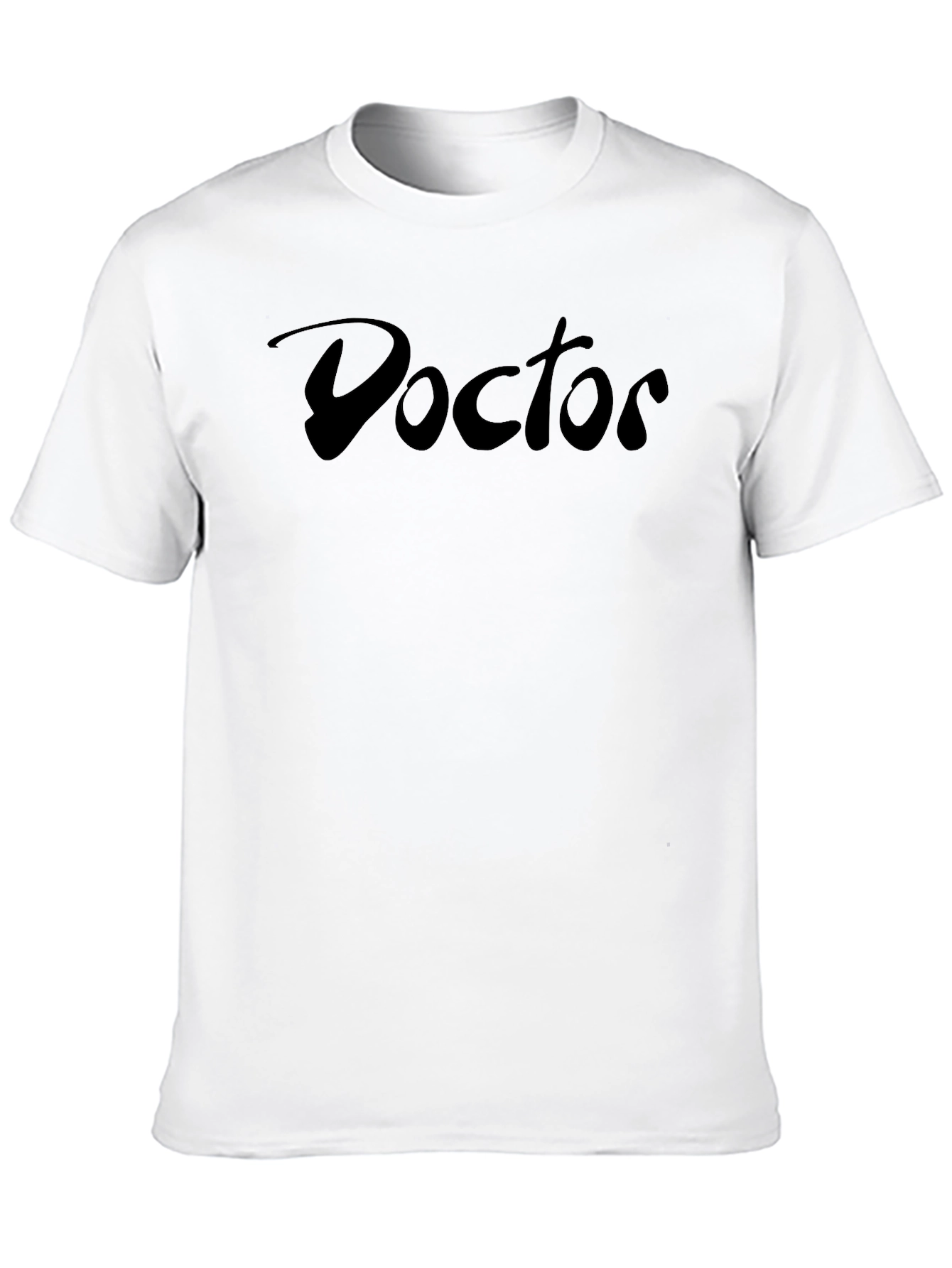 Doctor Script Black Tee - Soft Cotton Blend