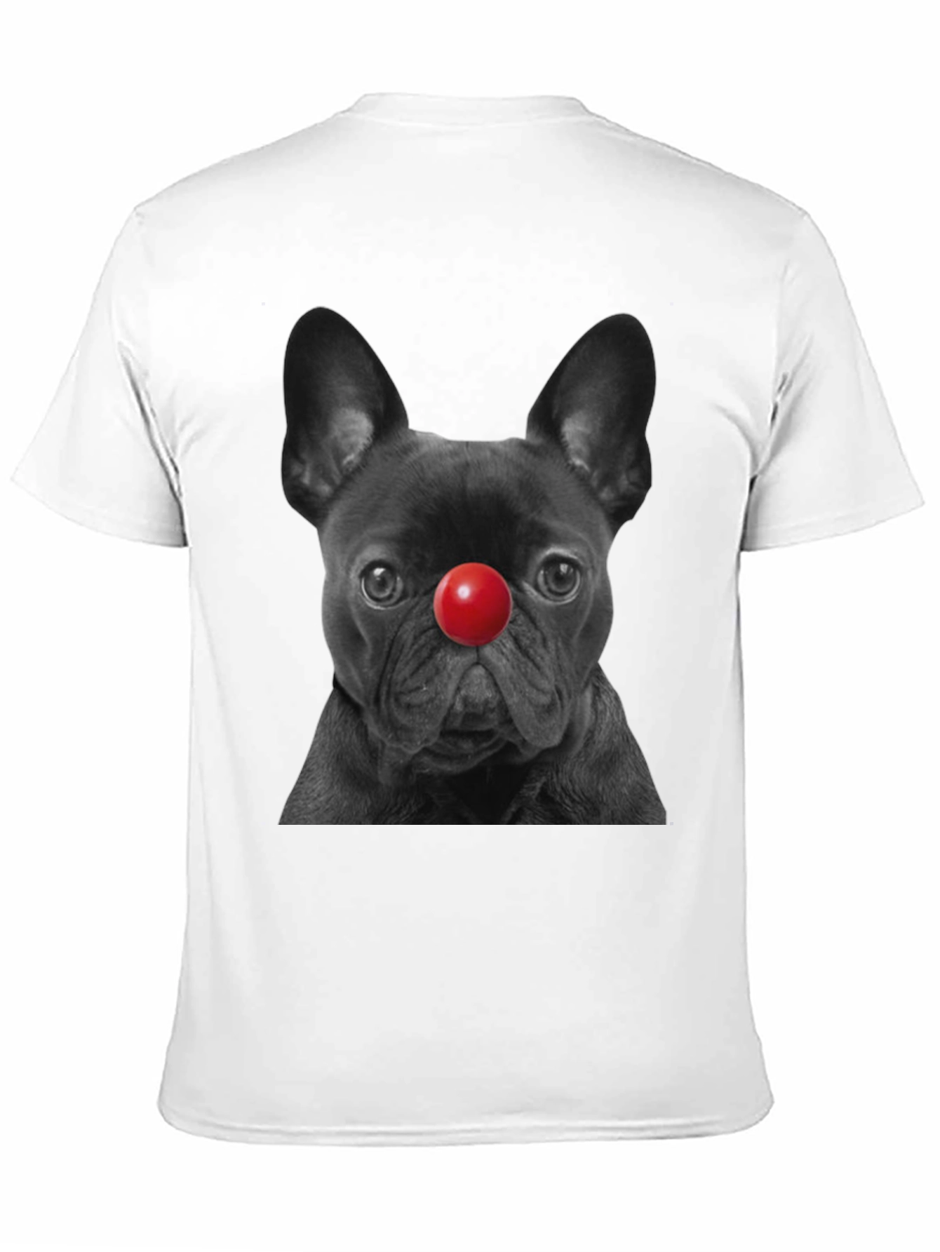Dog with Red Nose Graphic T-Shirt