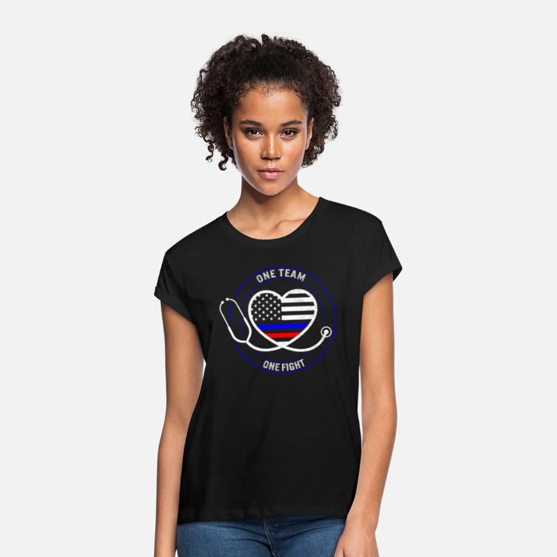 Patriotic Shirt, One Team One Fight Stethoscope