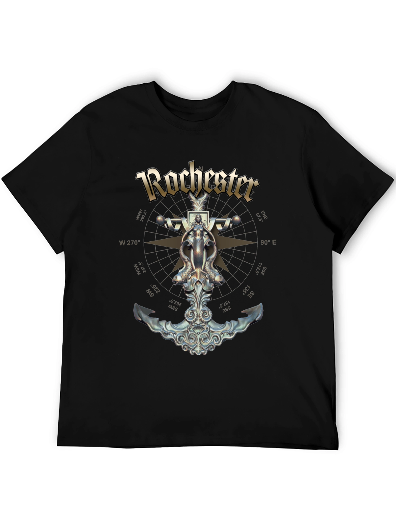 Rochester Anchor Compass Graphic T-Shirt