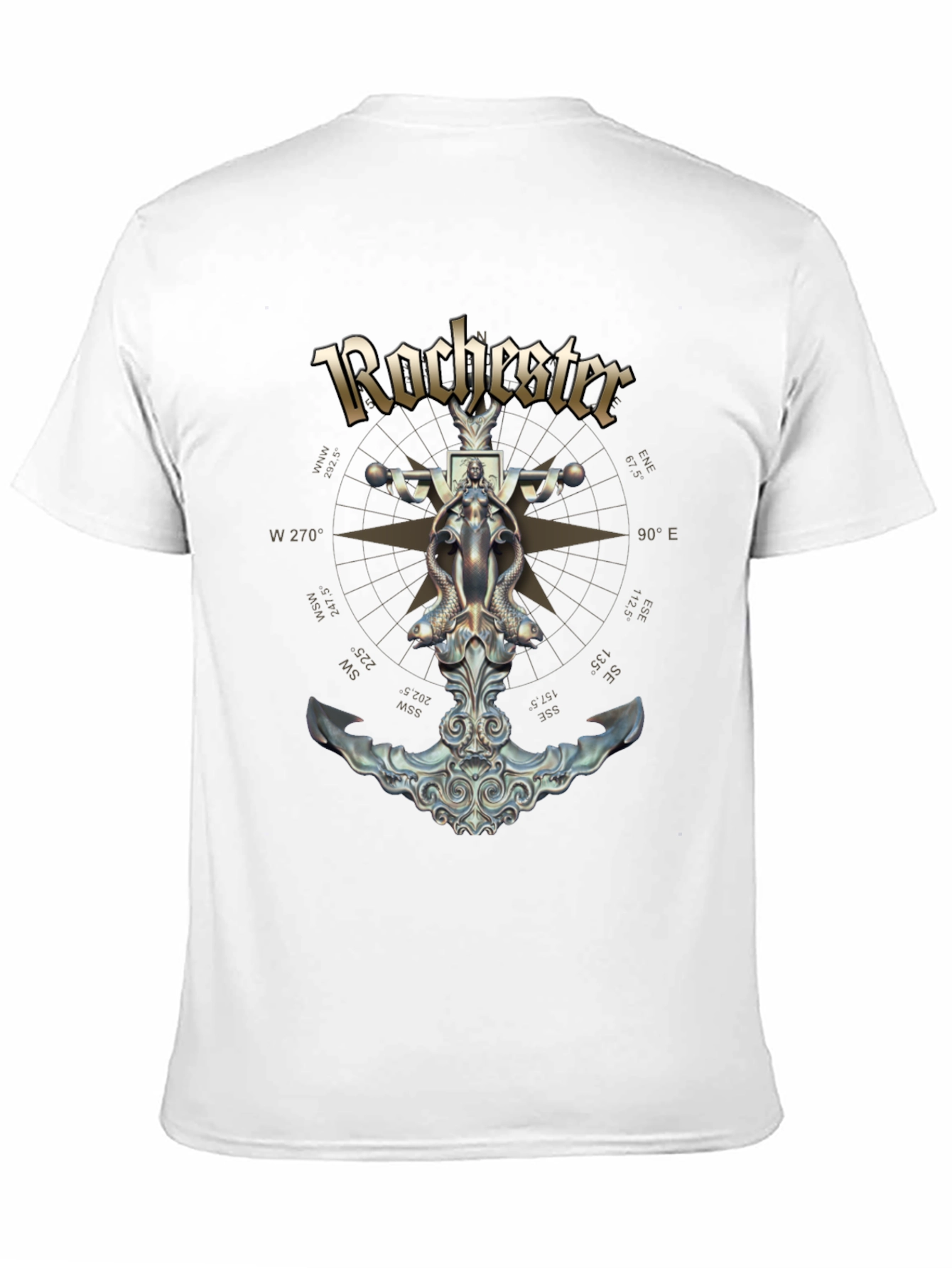 Rochester Anchor Compass Graphic T-Shirt
