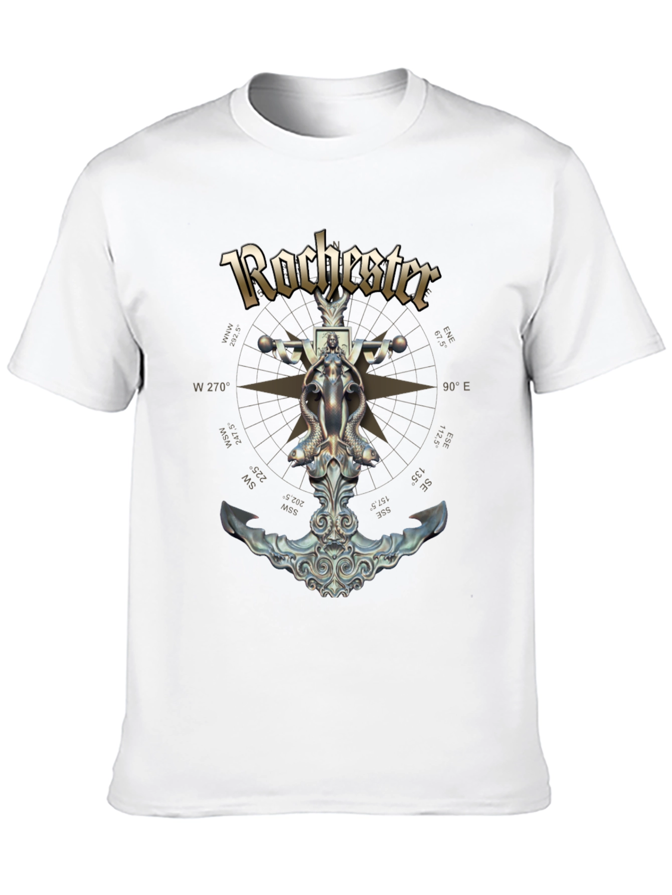 Rochester Anchor Compass Graphic T-Shirt