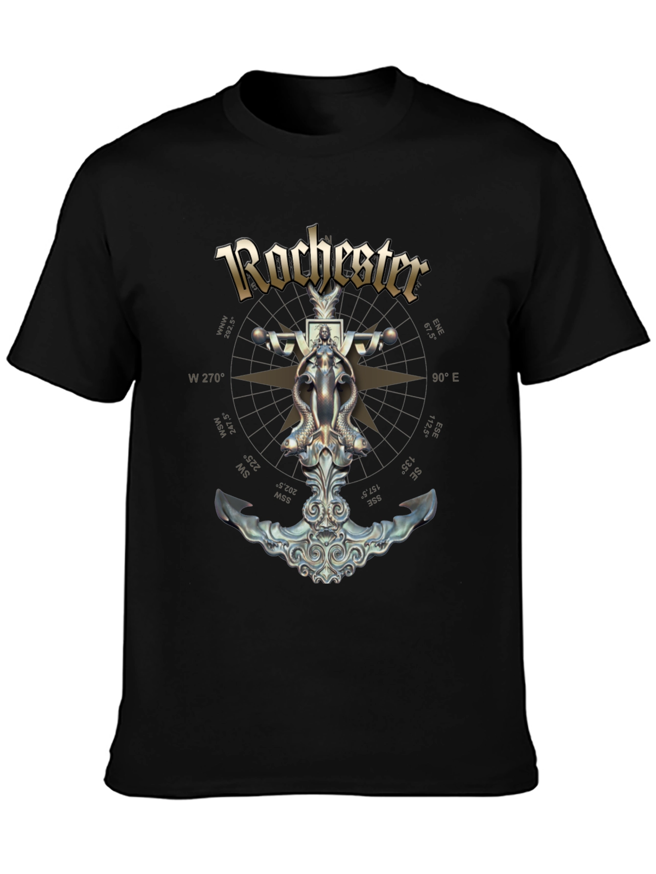 Rochester Anchor Compass Graphic T-Shirt