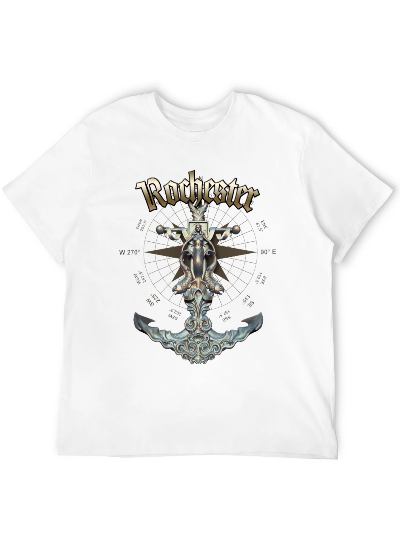 Rochester Anchor Compass Graphic T-Shirt