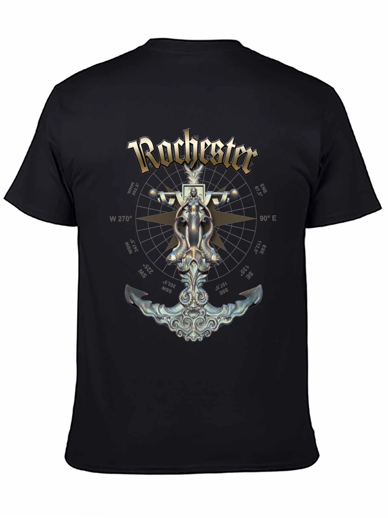 Rochester Anchor Compass Graphic T-Shirt
