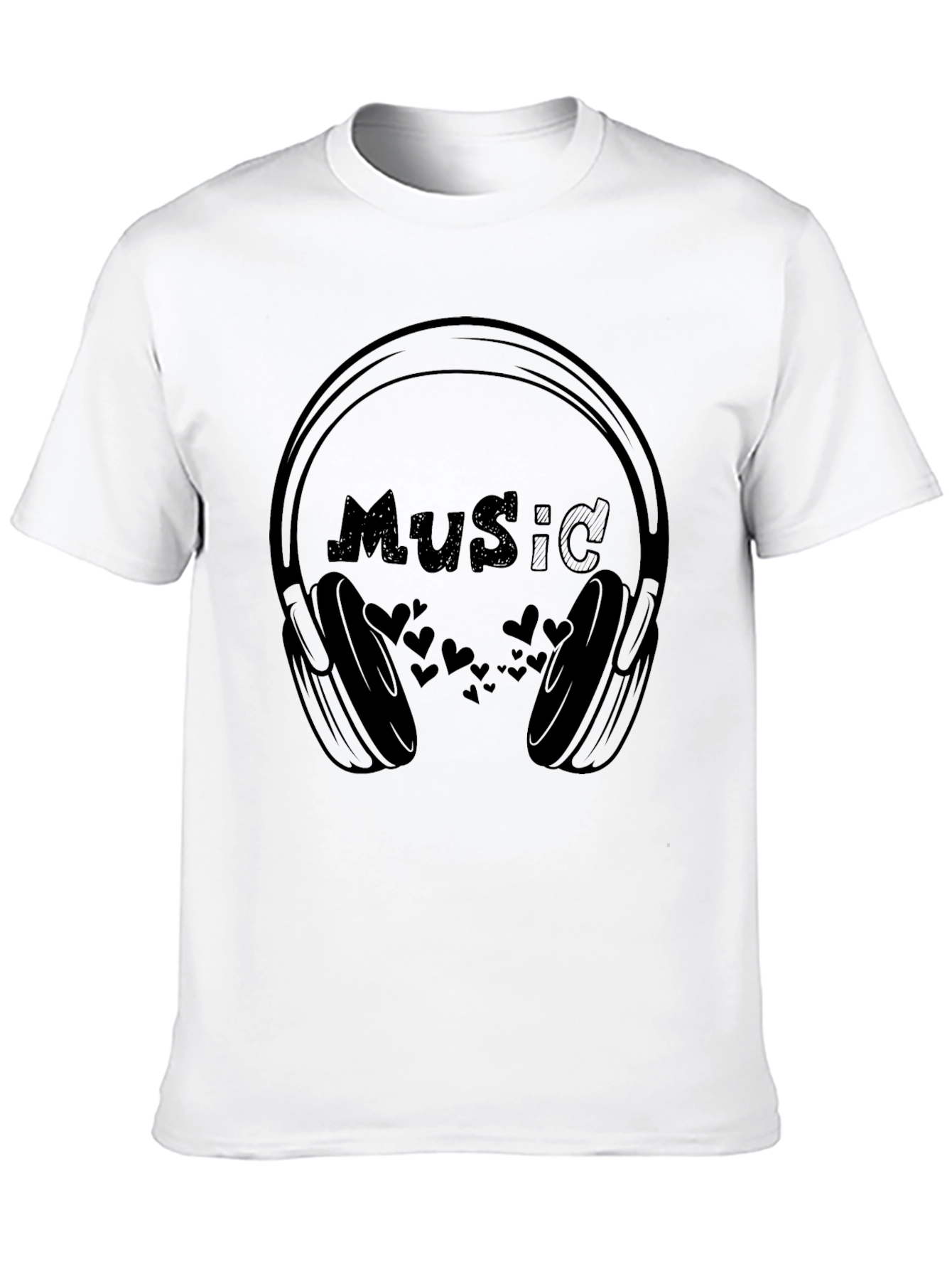Music Lover T-Shirt - Headphones Design