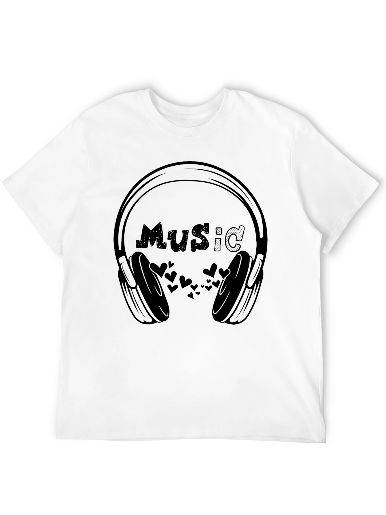 Music Lover T-Shirt - Headphones Design