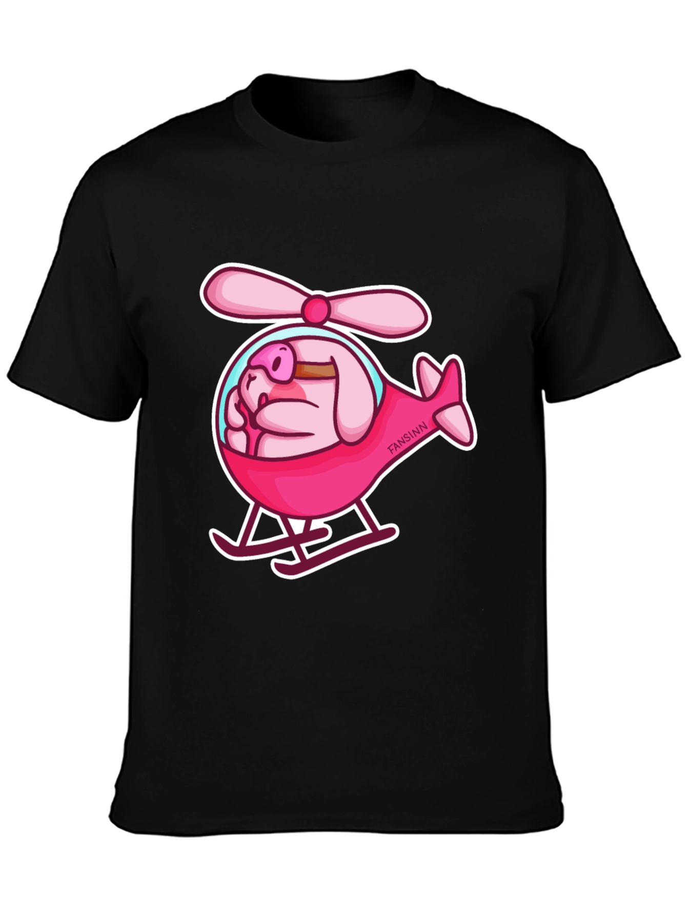 Pig Helicopter Graphic Tee - Unique & Funny!