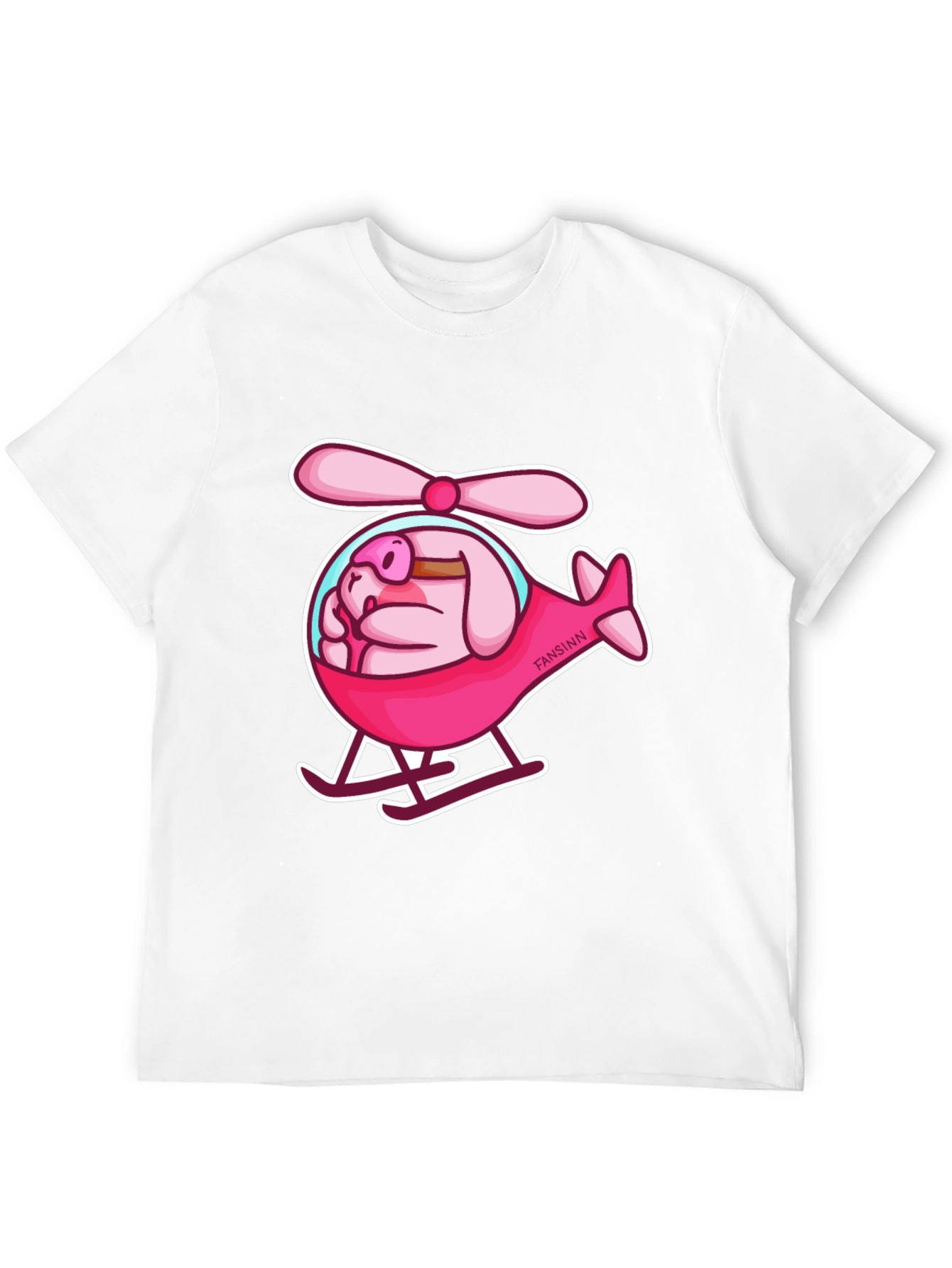Pig Helicopter Graphic Tee - Unique & Funny!