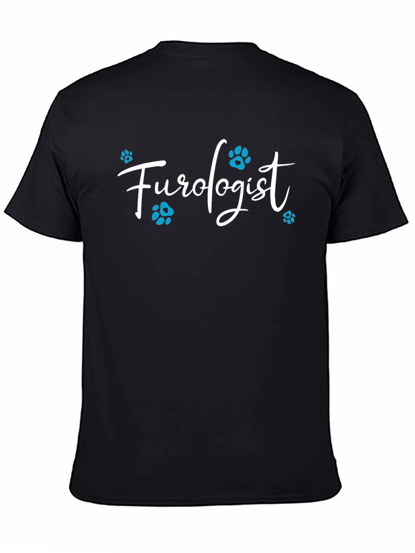 Furologist Paw Print T-Shirt - Black