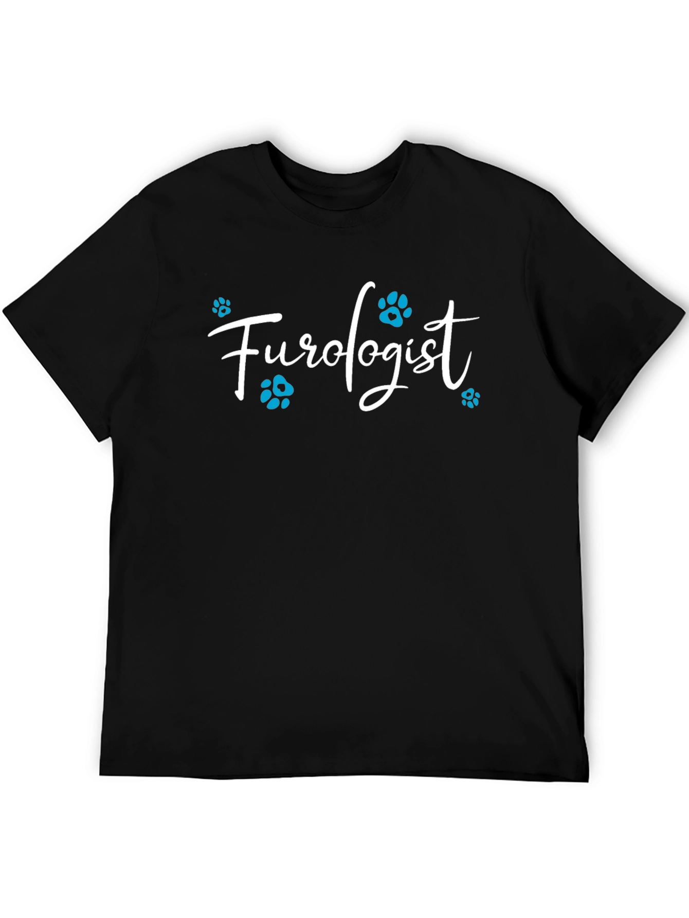 Furologist Paw Print T-Shirt - Black