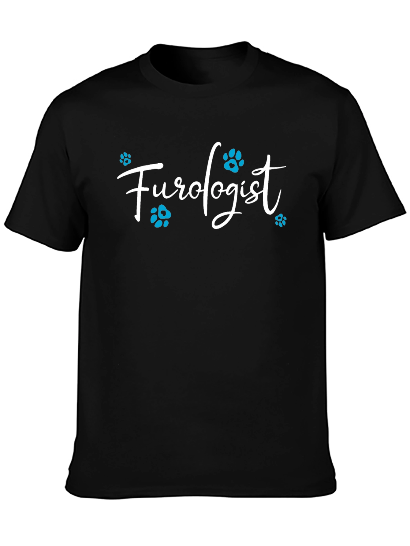 Furologist Paw Print T-Shirt - Black