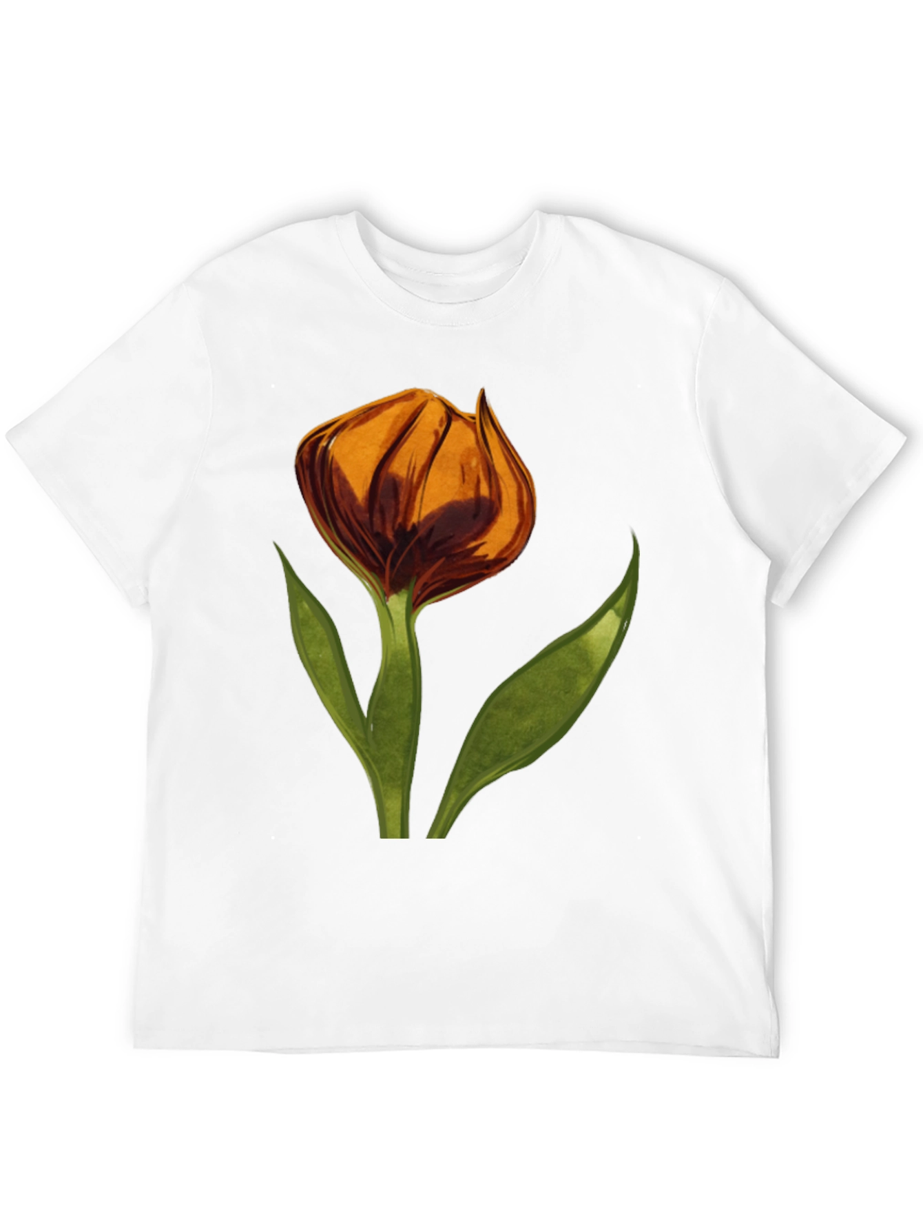 Floral Tulip Graphic T-Shirt - Soft Cotton Tee