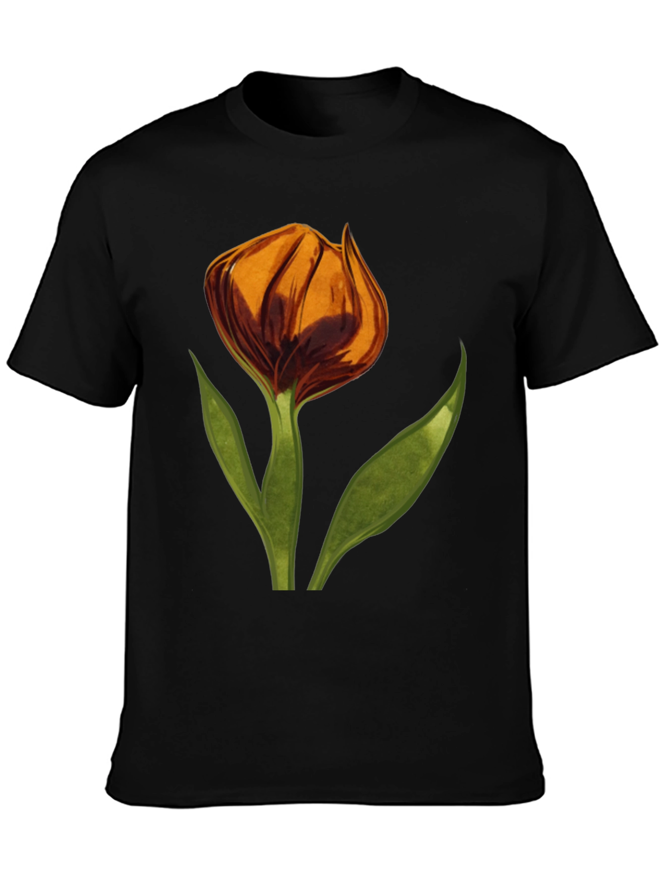 Floral Tulip Graphic T-Shirt - Soft Cotton Tee