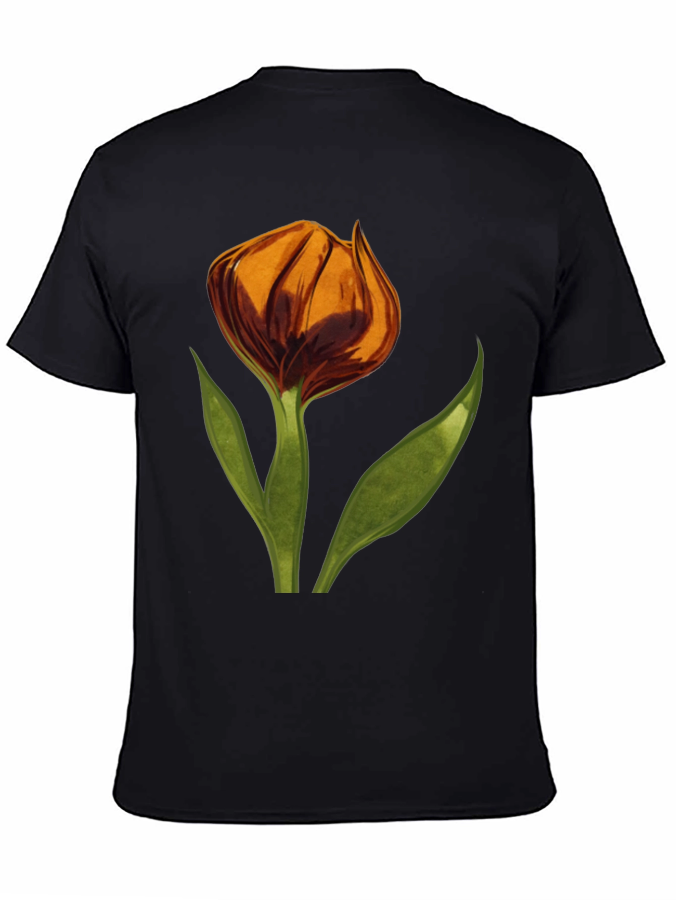 Floral Tulip Graphic T-Shirt - Soft Cotton Tee