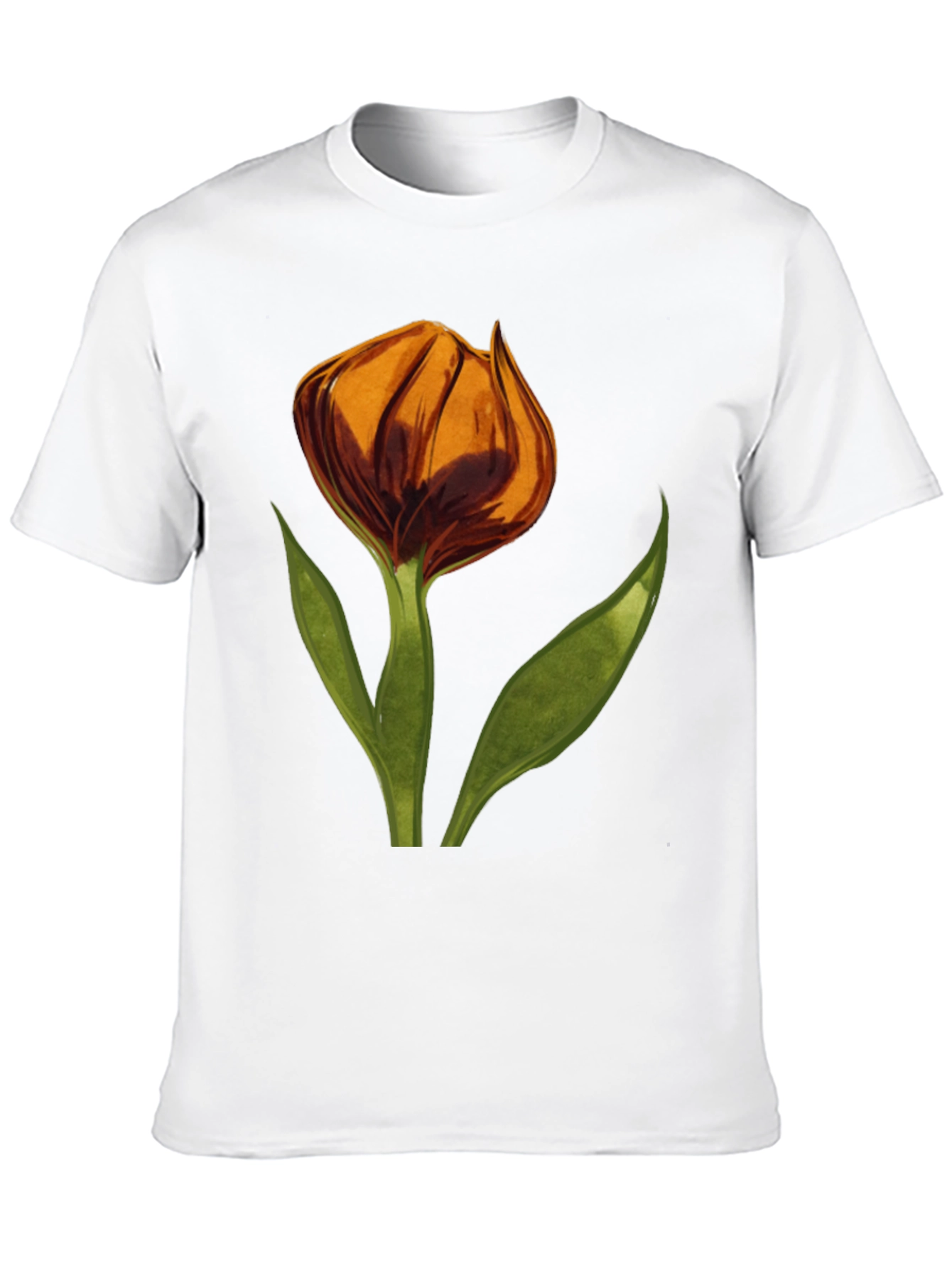 Floral Tulip Graphic T-Shirt - Soft Cotton Tee
