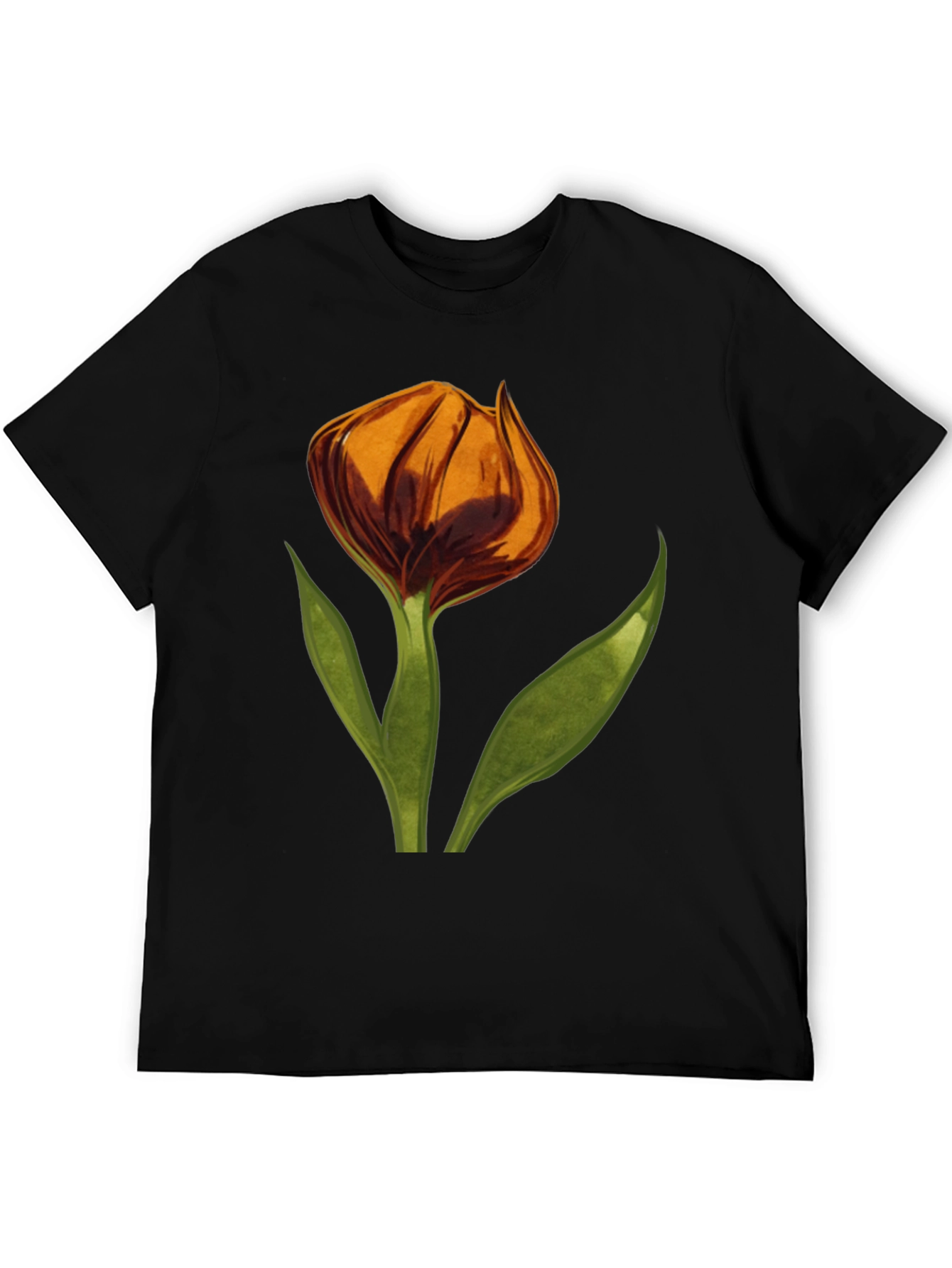 Floral Tulip Graphic T-Shirt - Soft Cotton Tee