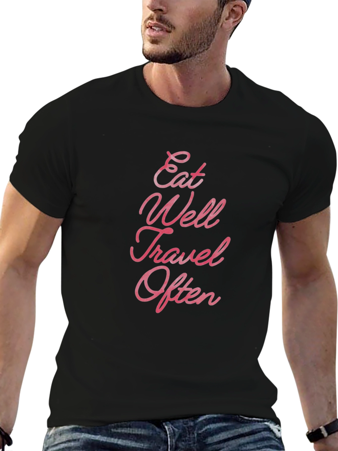 Eat Well Travel Often Graphic Tee