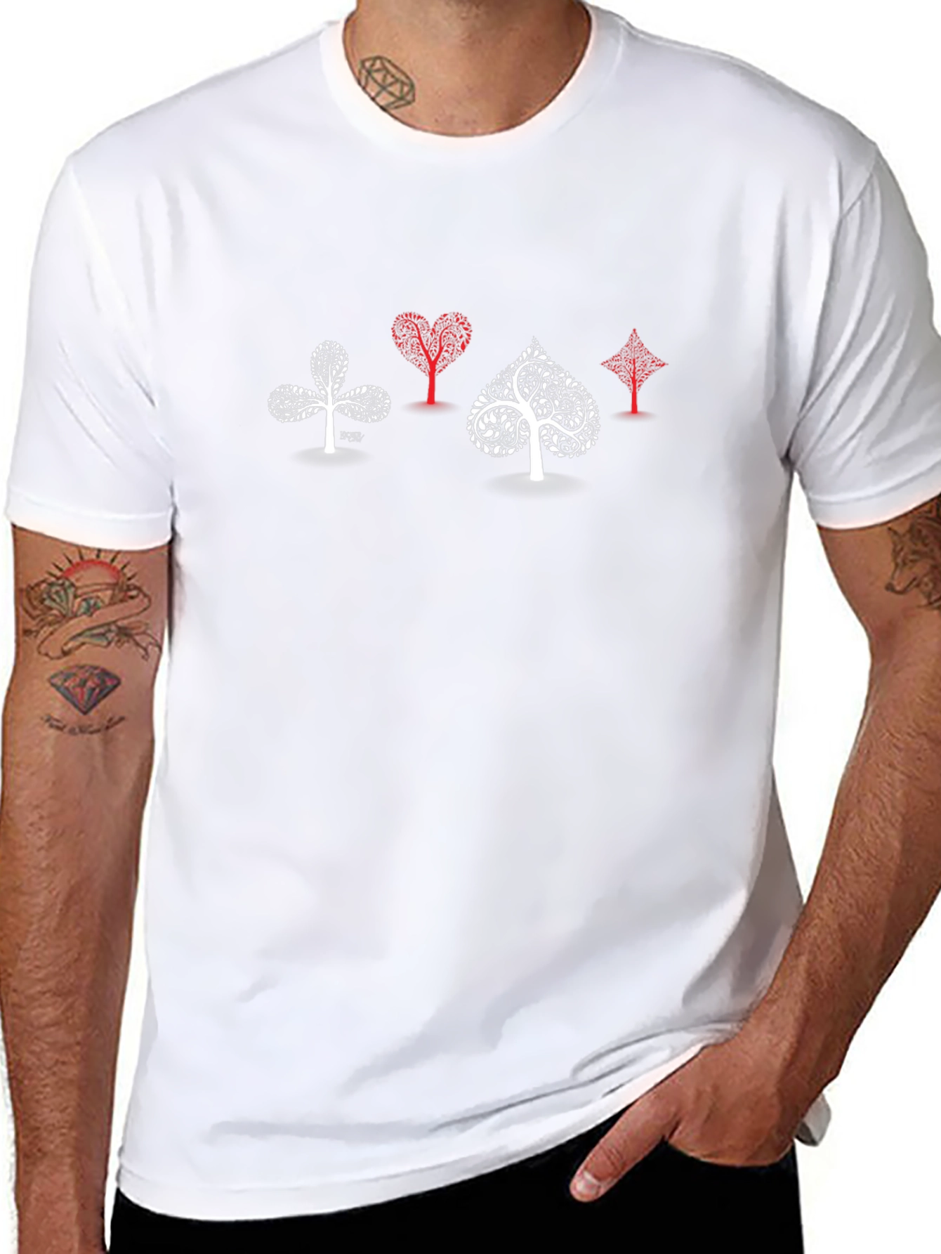 Suits Tree Black T-Shirt