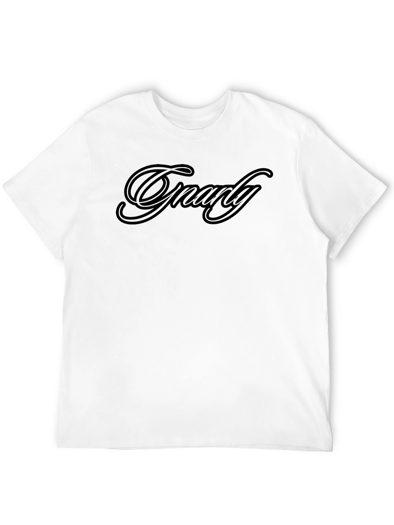 Gnarly Black Graphic Tee - Mens Crew Neck Shirt