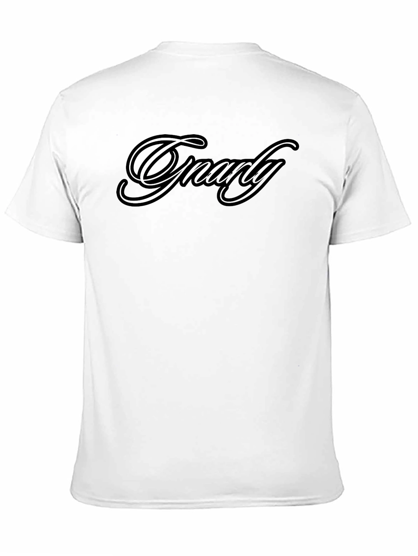 Gnarly Black Graphic Tee - Mens Crew Neck Shirt
