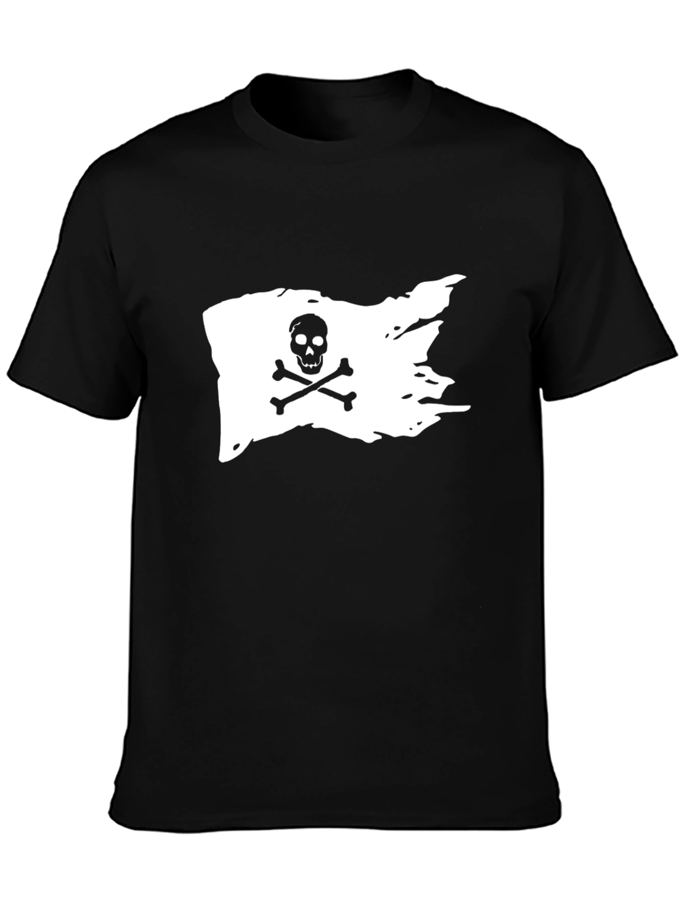 Pirate Flag Graphic Black T-Shirt