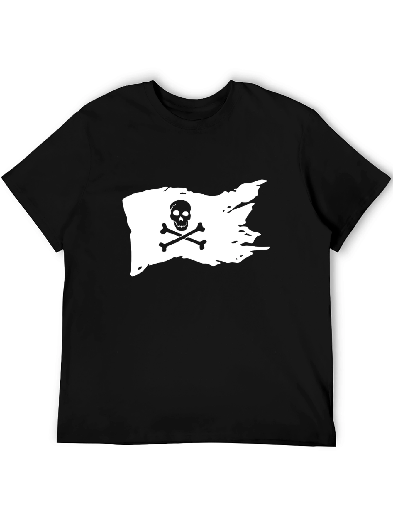 Pirate Flag Graphic Black T-Shirt