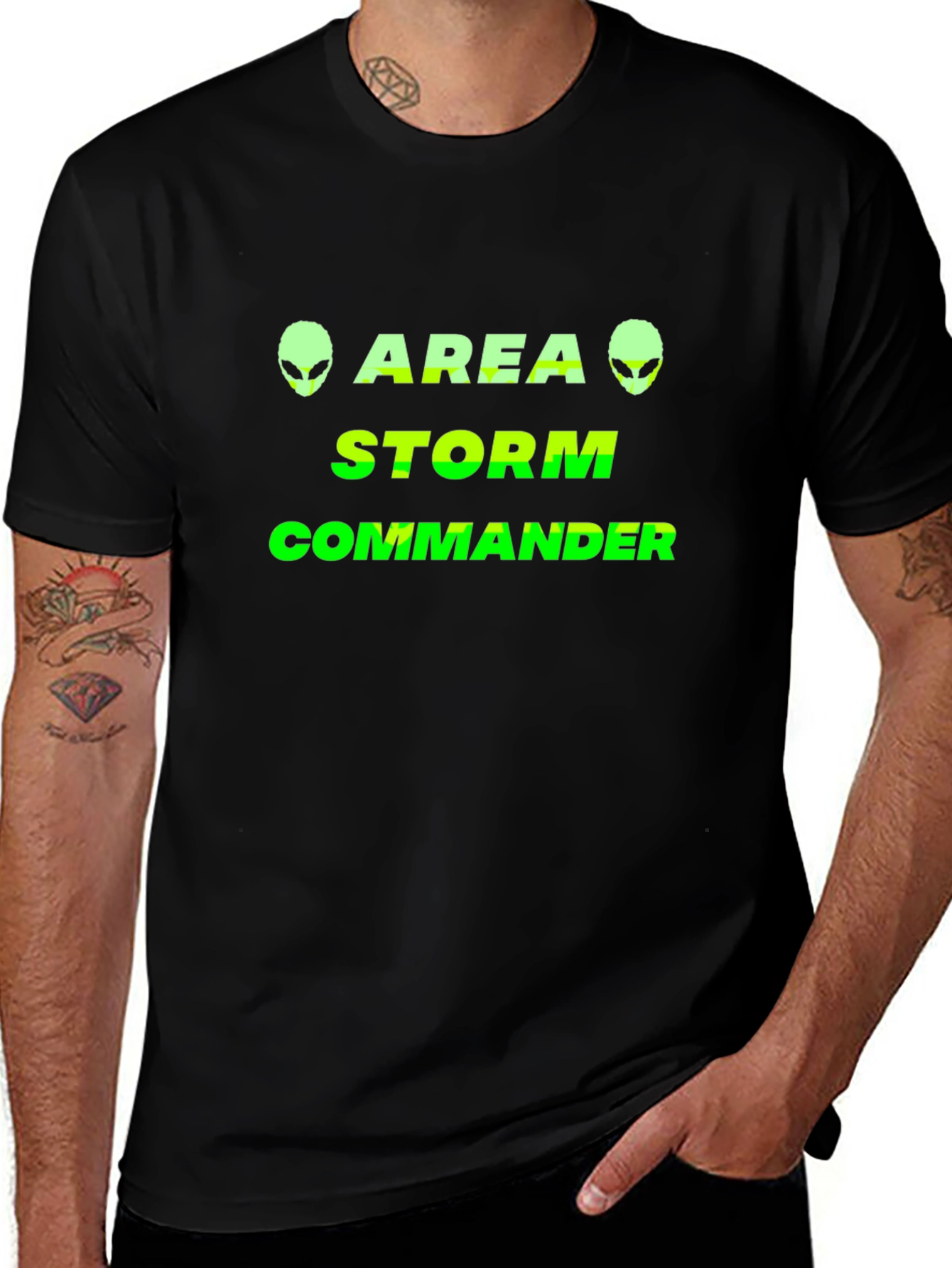 Area Storm Commander Alien Graphic T-Shirt