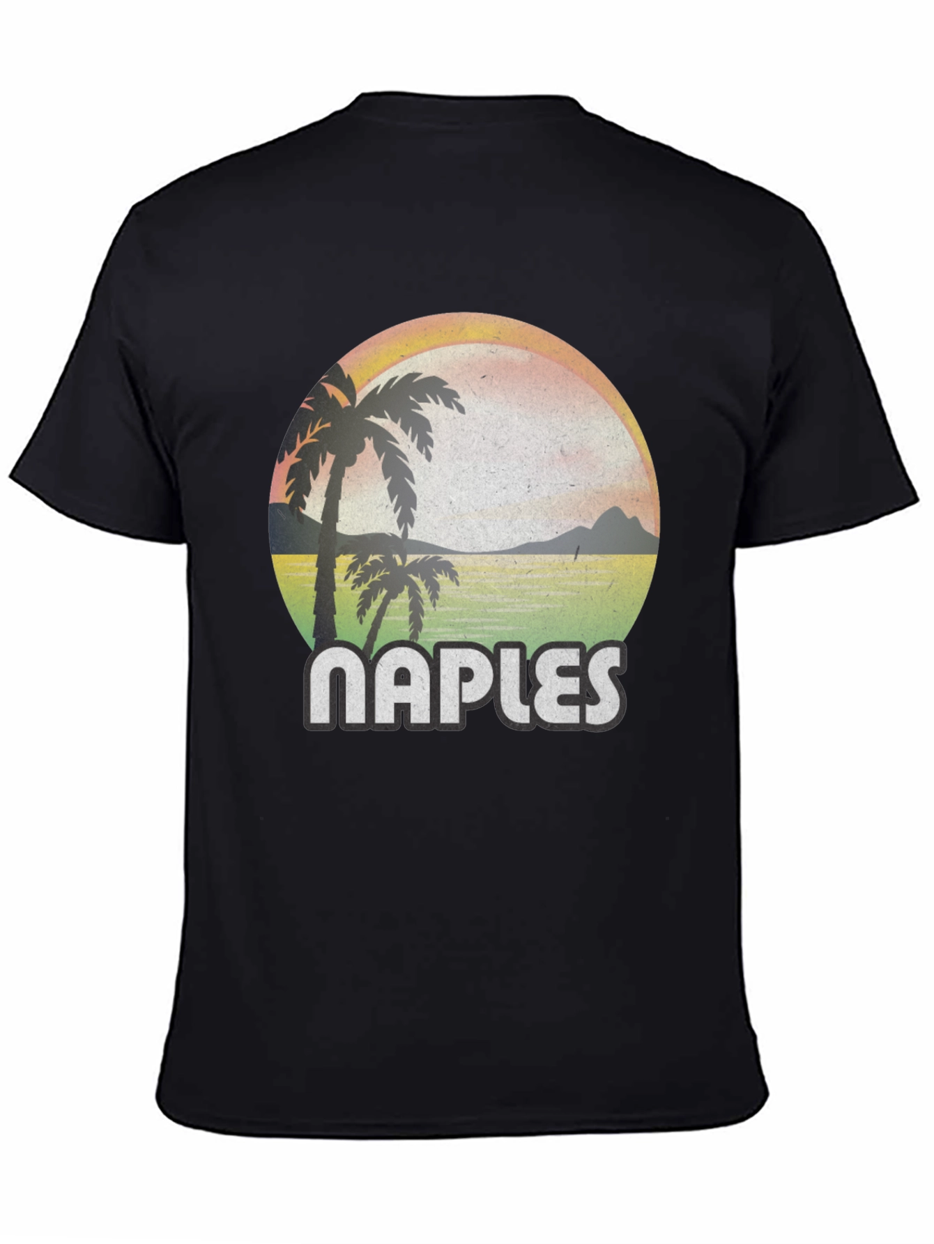 Naples Retro Palm Tree Graphic T-Shirt