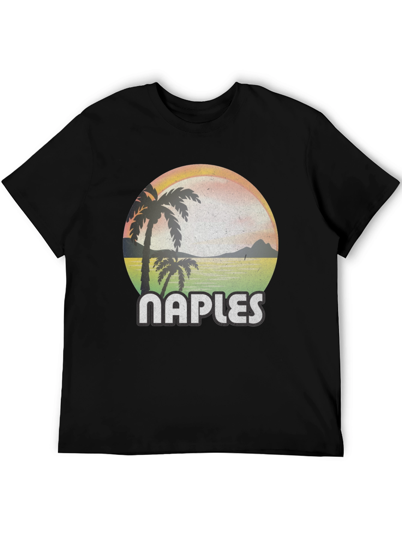 Naples Retro Palm Tree Graphic T-Shirt