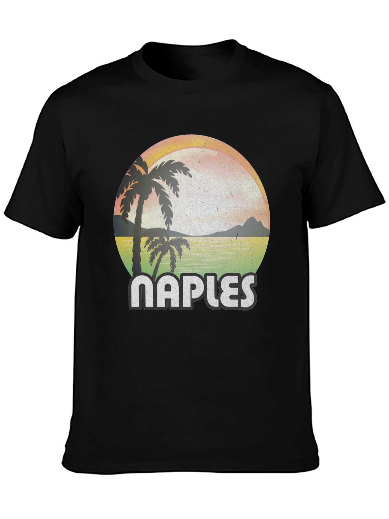 Naples Retro Palm Tree Graphic T-Shirt