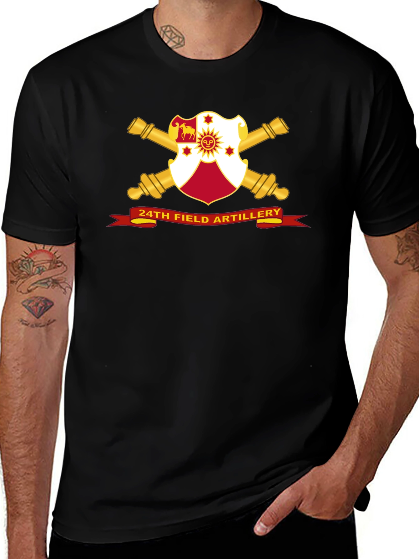 24th Field Artillery T-Shirt: Military Pride Tee