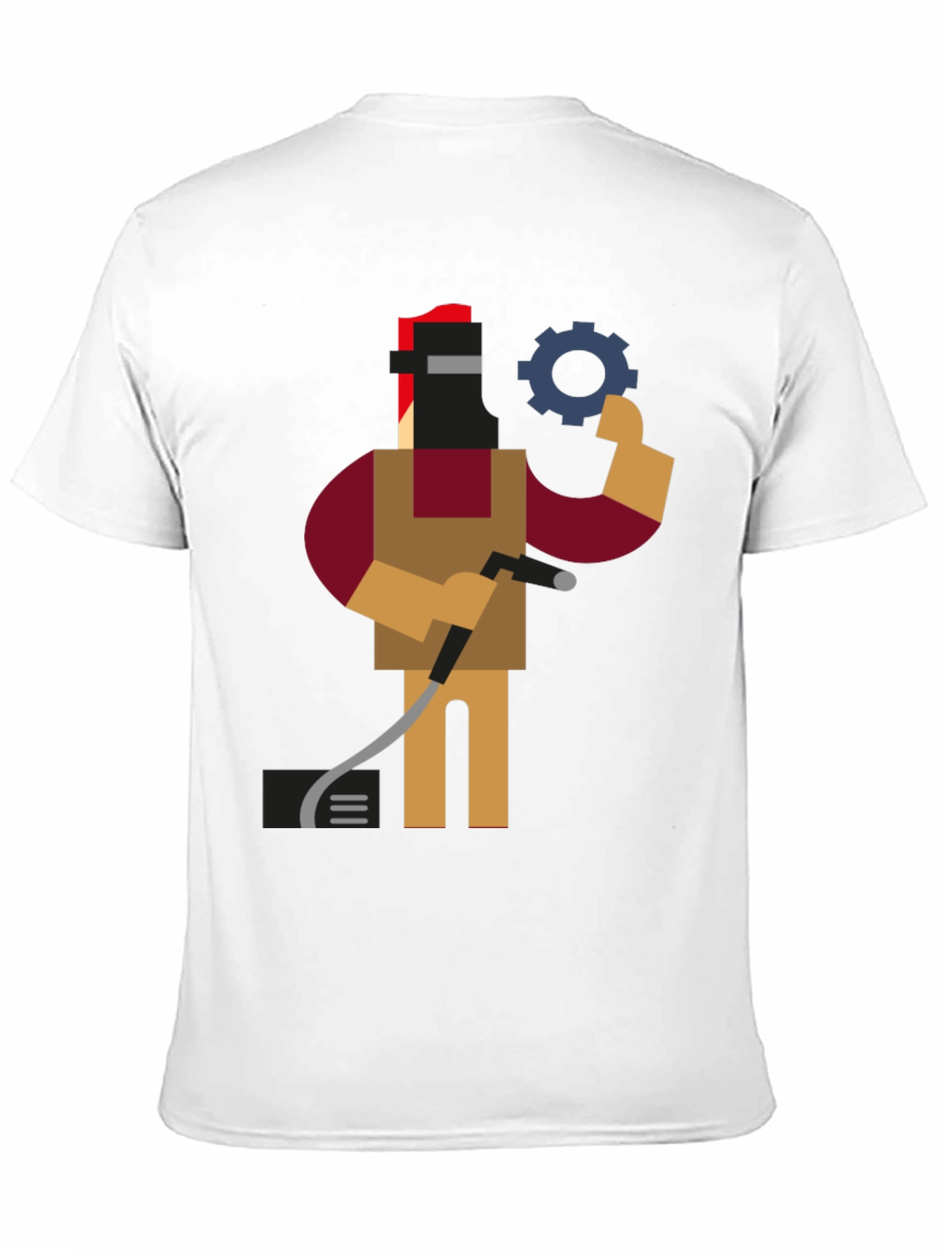 Welder Graphic Tee - Black Short Sleeve Shirt