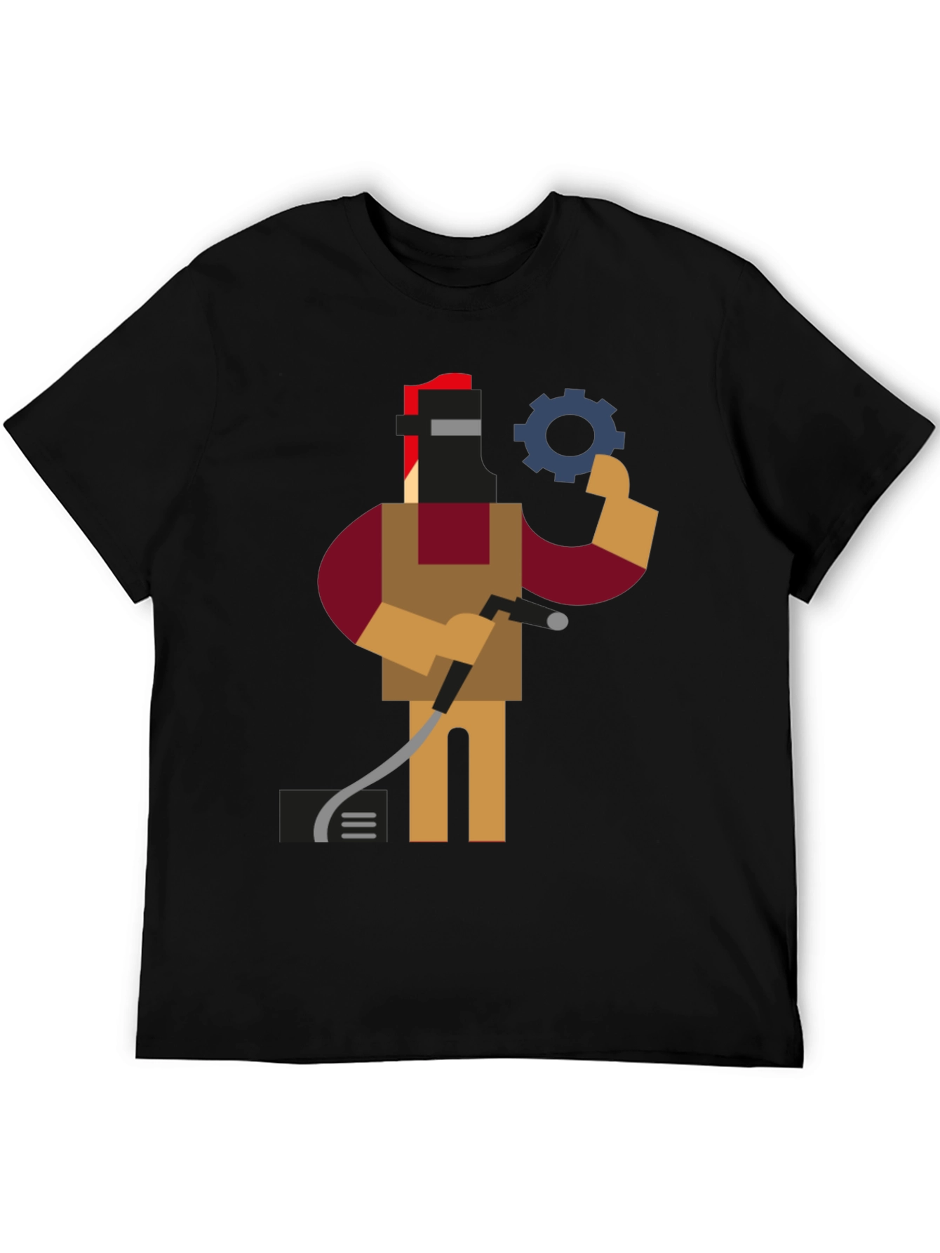 Welder Graphic Tee - Black Short Sleeve Shirt