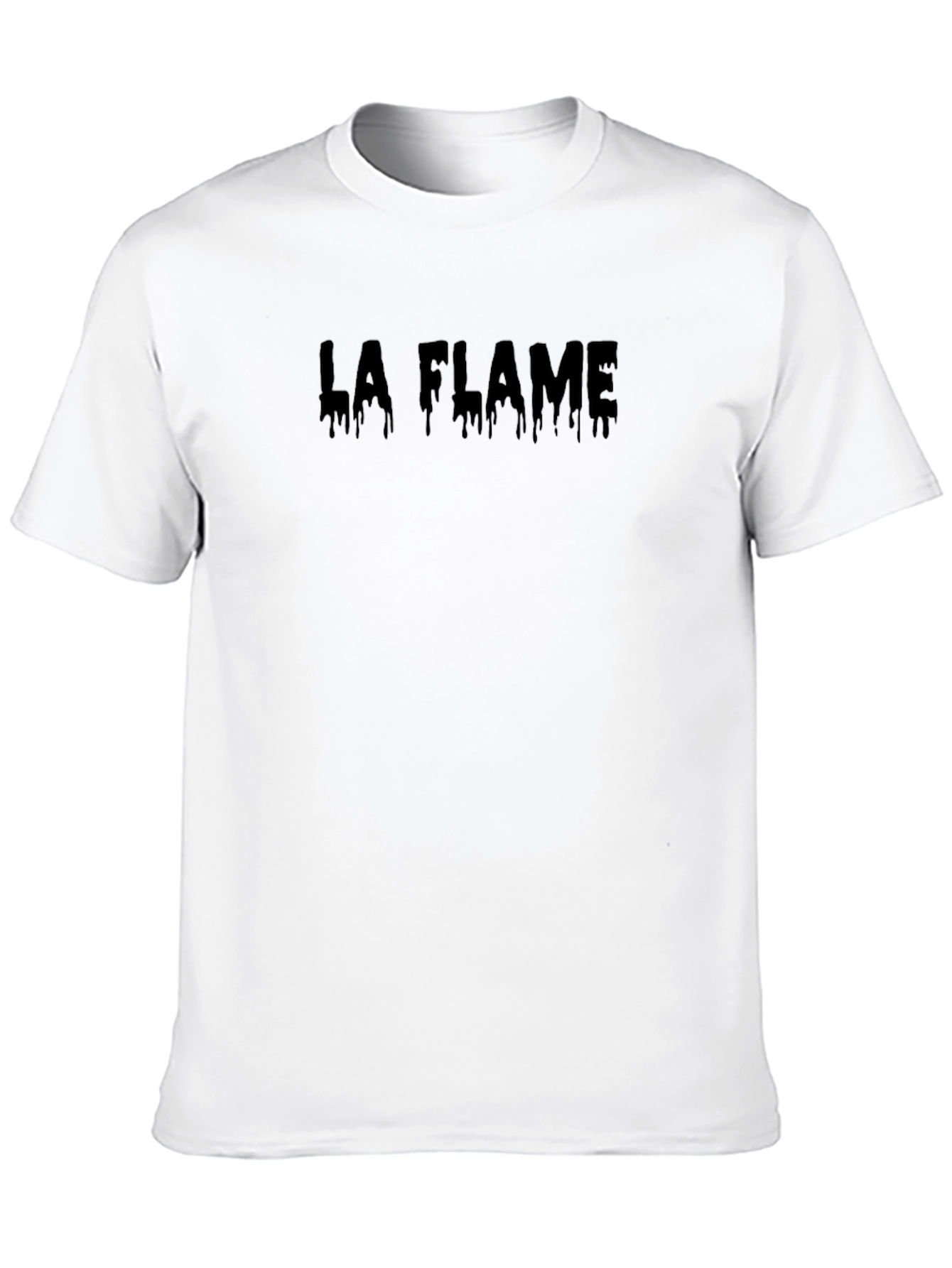 La Flame Black Graphic Tee - Premium Cotton Blend