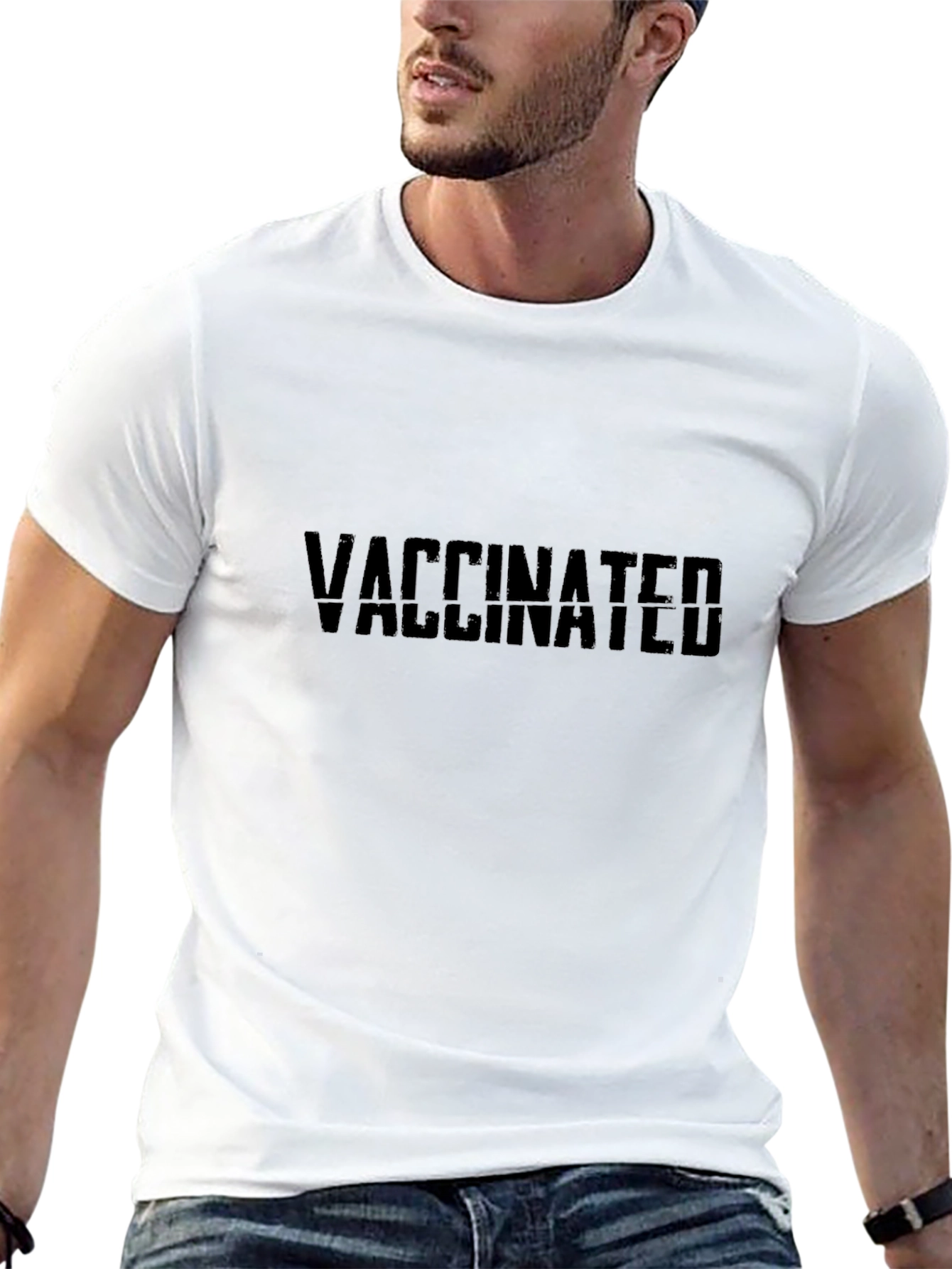 Vaccinated Graphic Tee - Stylish and Comfortable