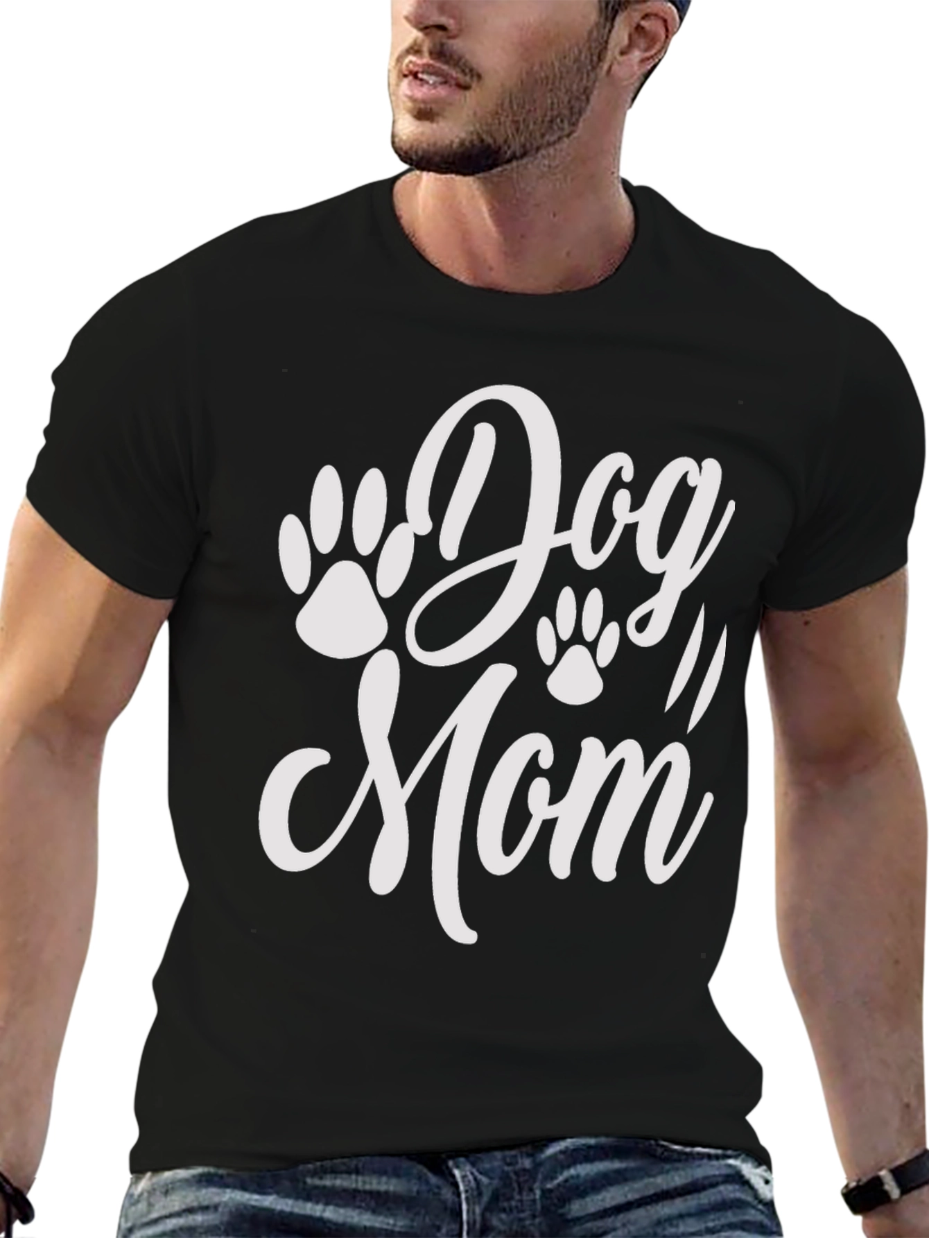 Dog Mom Graphic Tee - Stylish Pet Lover Shirt